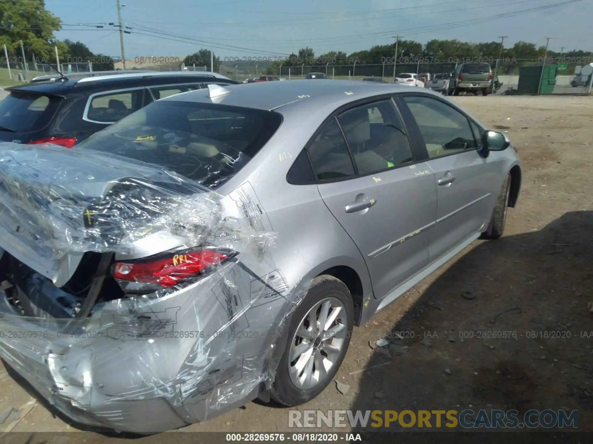 4 Photograph of a damaged car JTDHPRAE8LJ006723 TOYOTA COROLLA 2020