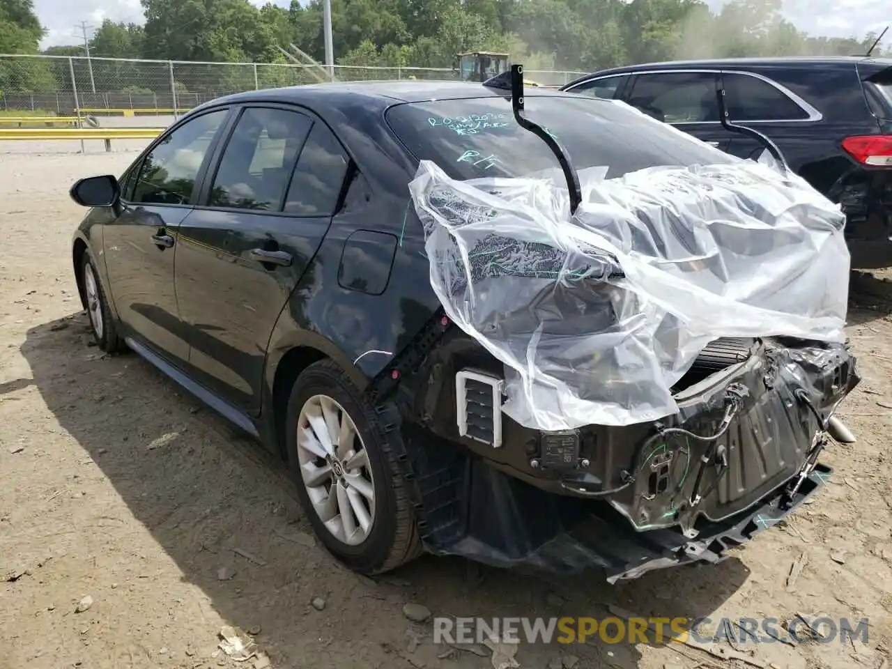 3 Photograph of a damaged car JTDHPRAE8LJ007192 TOYOTA COROLLA 2020