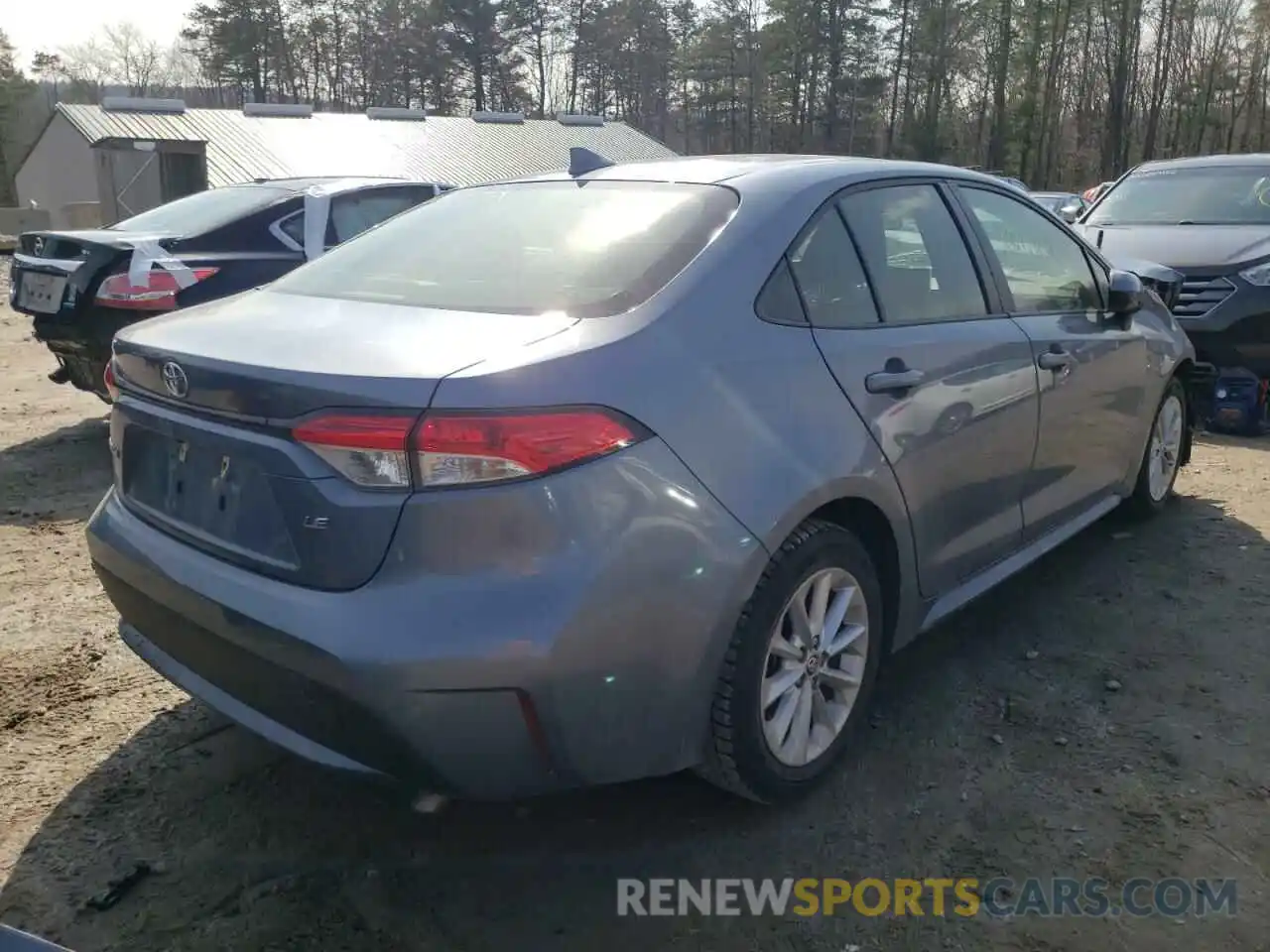 4 Photograph of a damaged car JTDHPRAE8LJ008570 TOYOTA COROLLA 2020