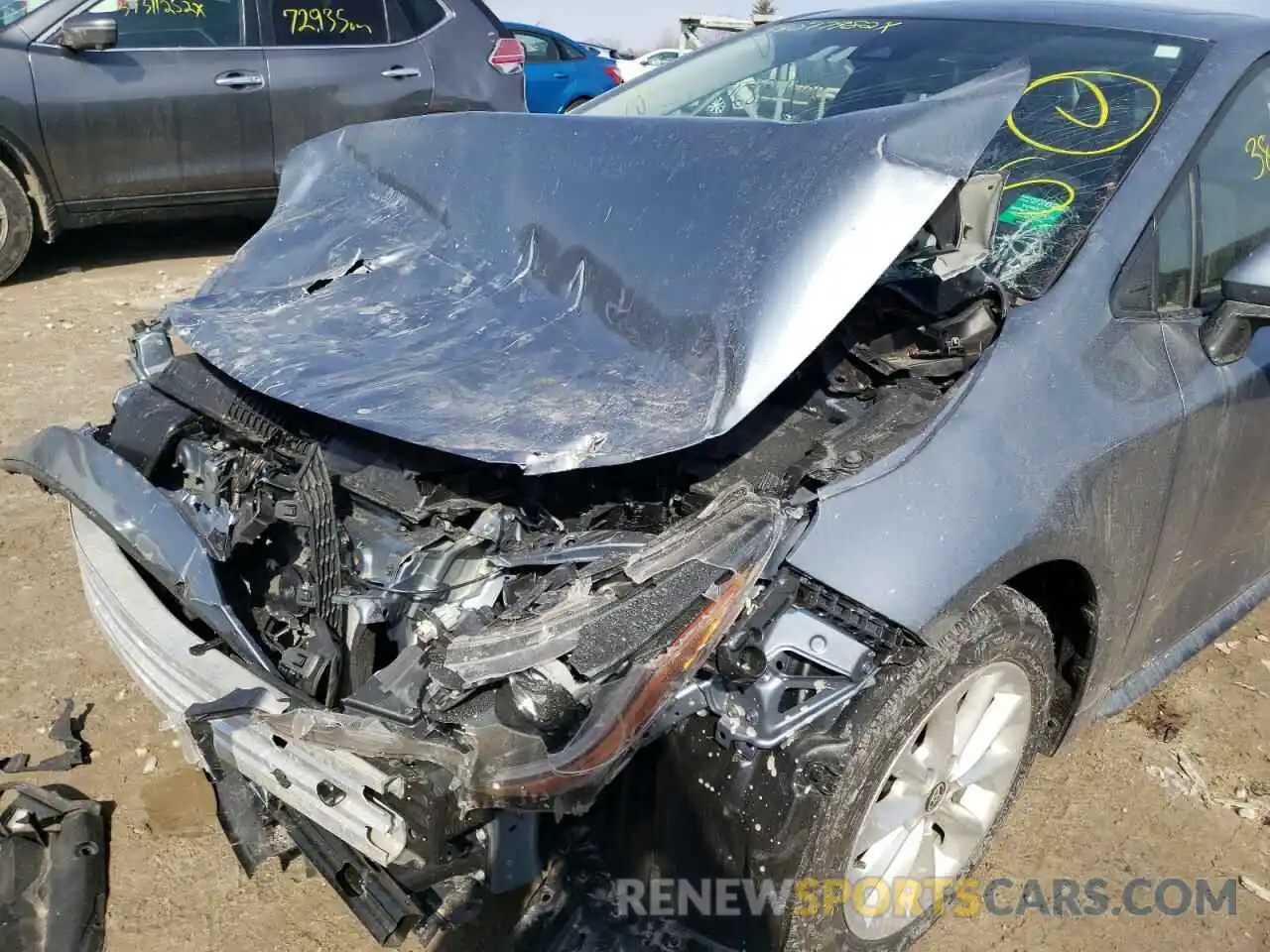 9 Photograph of a damaged car JTDHPRAE8LJ008570 TOYOTA COROLLA 2020