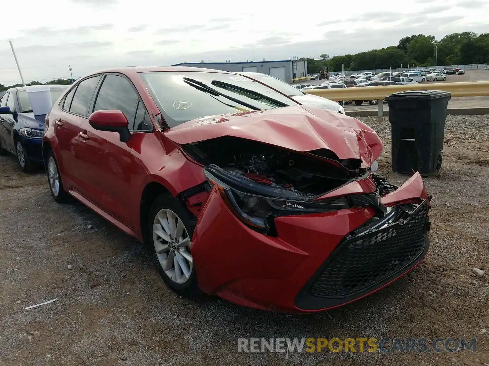 1 Photograph of a damaged car JTDHPRAE8LJ009850 TOYOTA COROLLA 2020