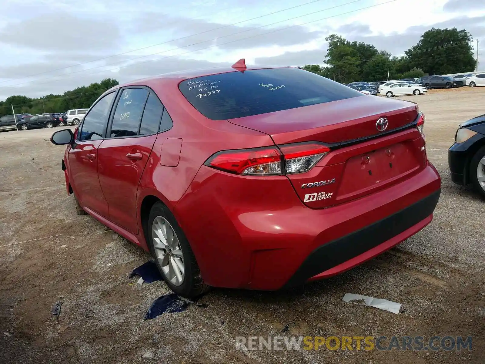 3 Photograph of a damaged car JTDHPRAE8LJ009850 TOYOTA COROLLA 2020