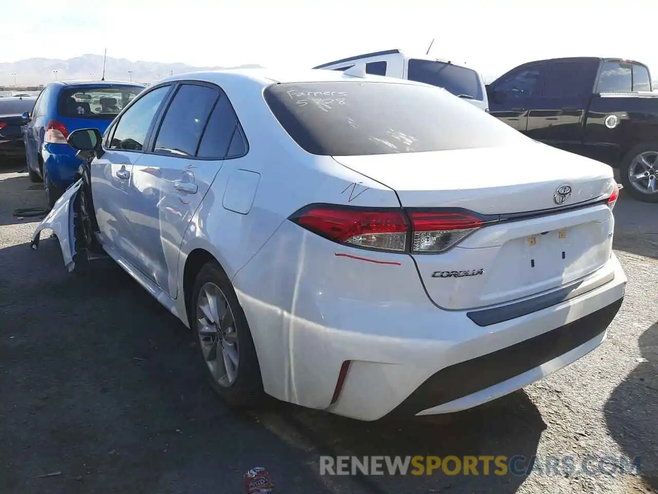 3 Photograph of a damaged car JTDHPRAE8LJ010996 TOYOTA COROLLA 2020