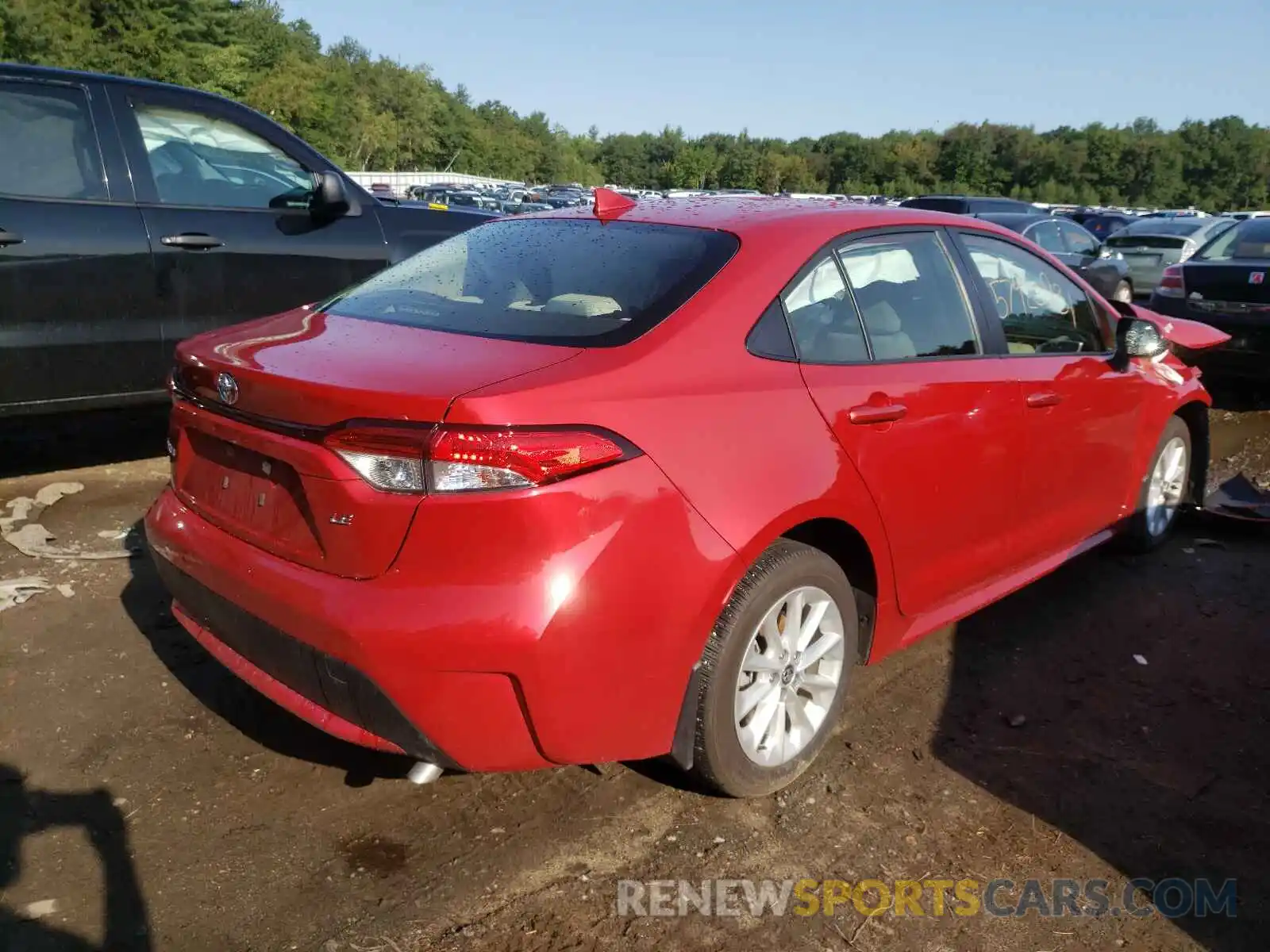 4 Photograph of a damaged car JTDHPRAE8LJ011923 TOYOTA COROLLA 2020