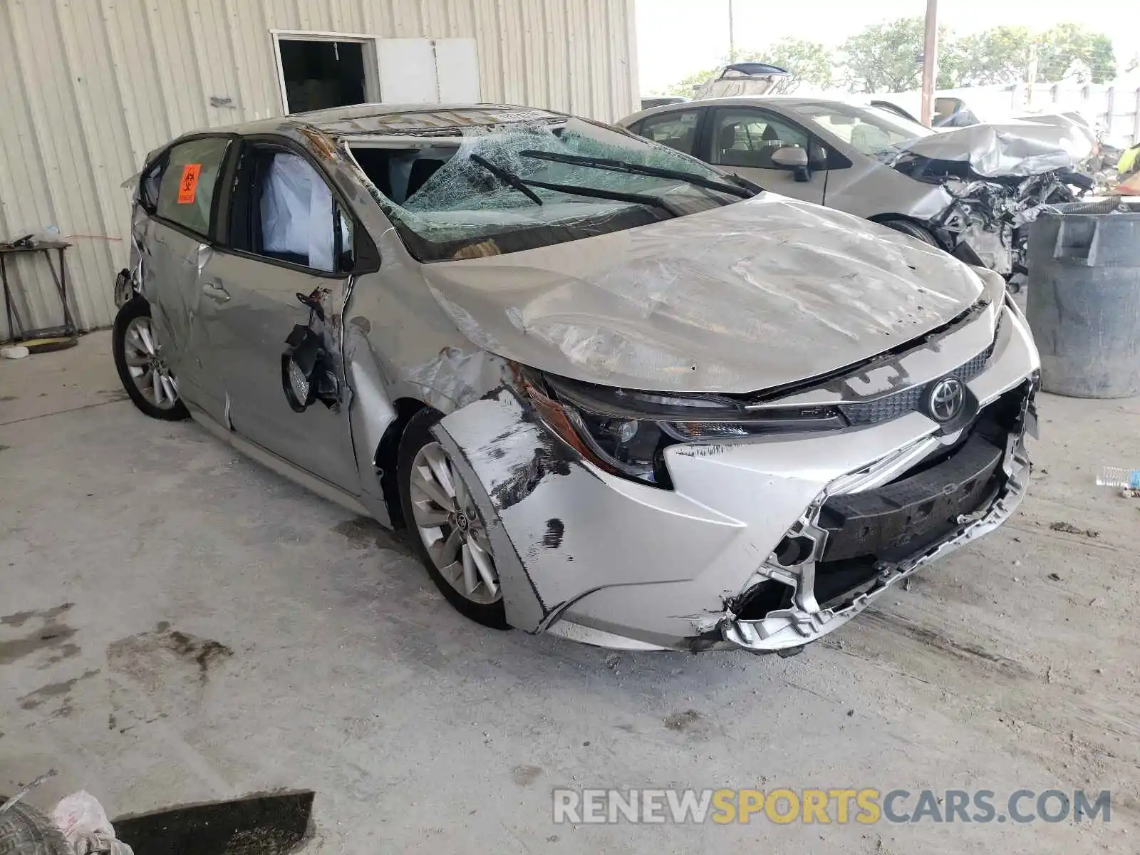 1 Photograph of a damaged car JTDHPRAE8LJ012019 TOYOTA COROLLA 2020