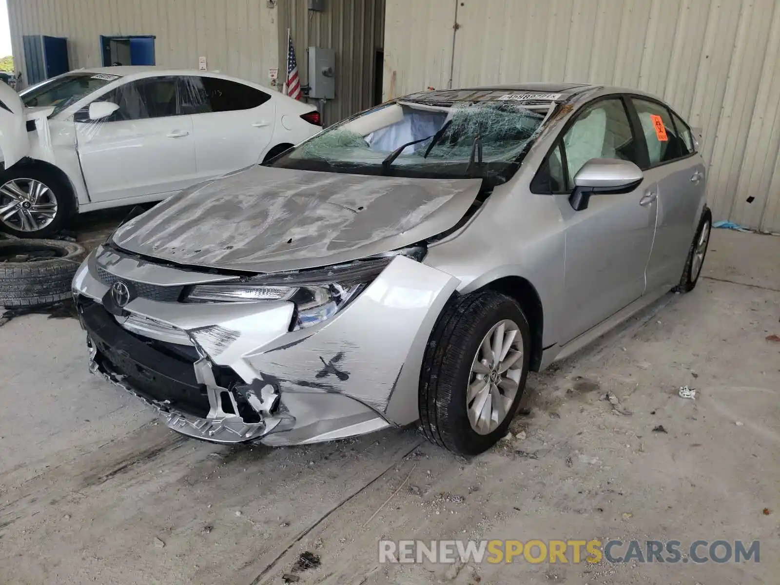 2 Photograph of a damaged car JTDHPRAE8LJ012019 TOYOTA COROLLA 2020