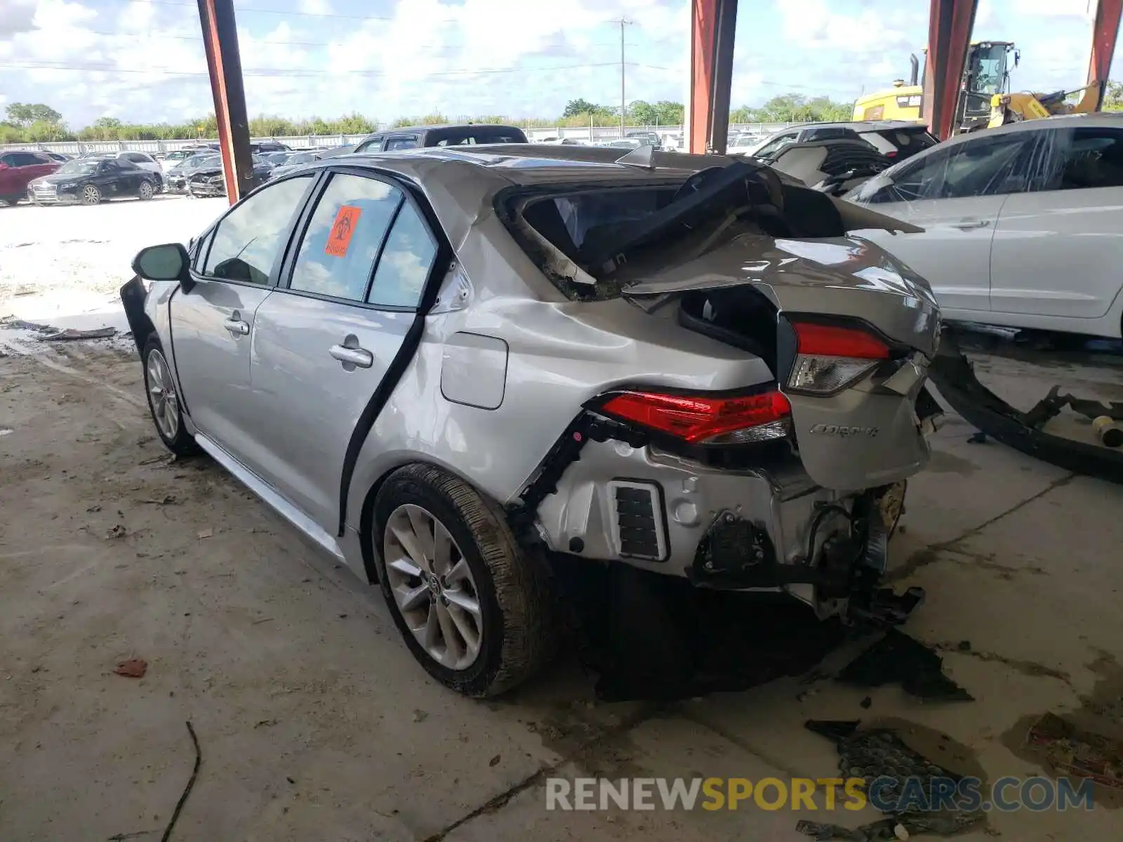 3 Photograph of a damaged car JTDHPRAE8LJ012019 TOYOTA COROLLA 2020