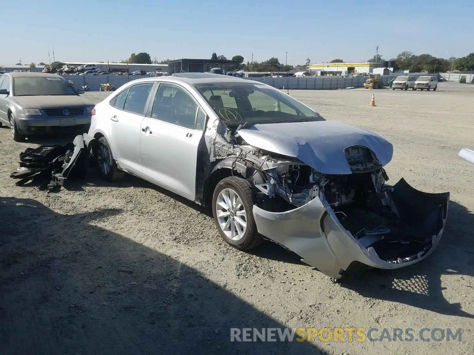 1 Photograph of a damaged car JTDHPRAE8LJ012196 TOYOTA COROLLA 2020