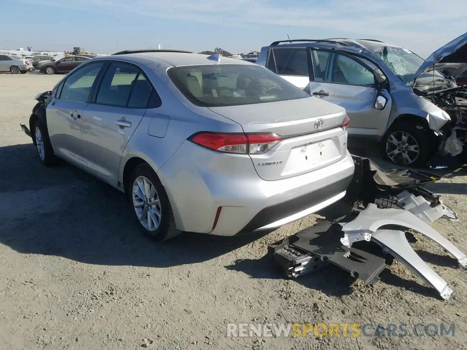 3 Photograph of a damaged car JTDHPRAE8LJ012196 TOYOTA COROLLA 2020