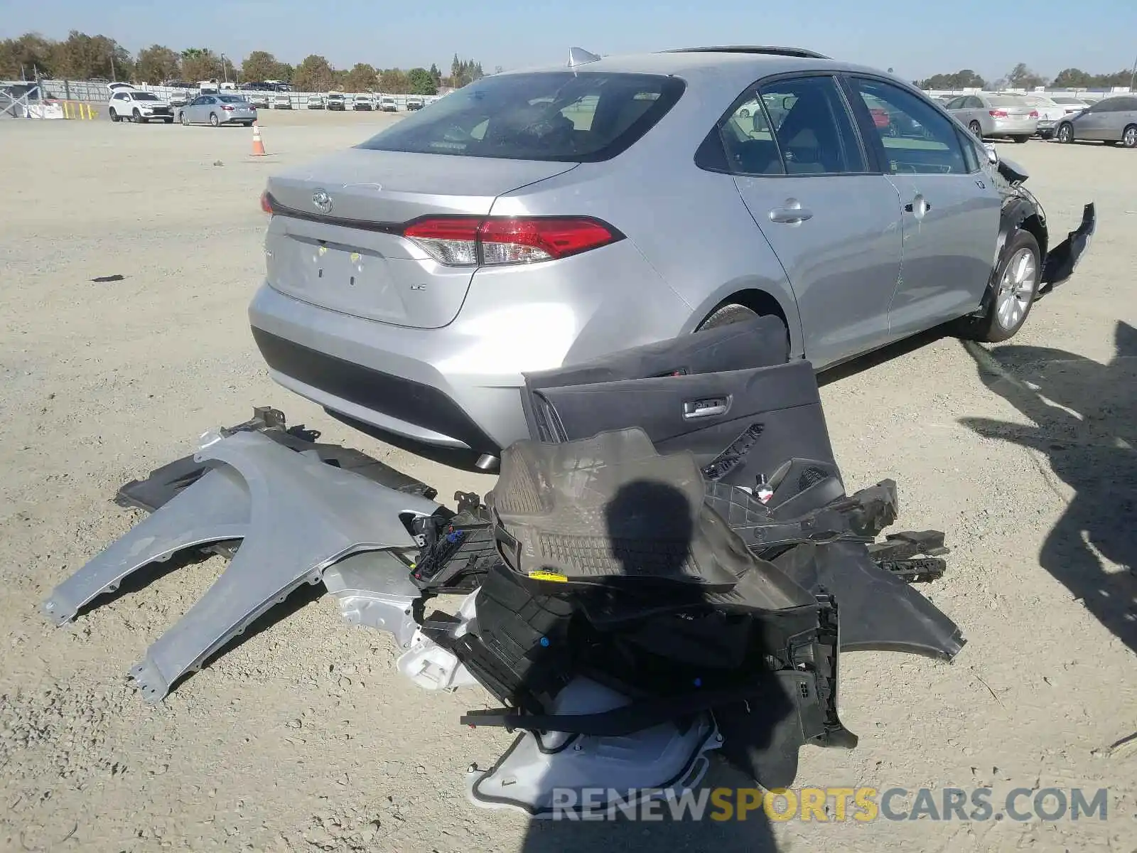 4 Photograph of a damaged car JTDHPRAE8LJ012196 TOYOTA COROLLA 2020