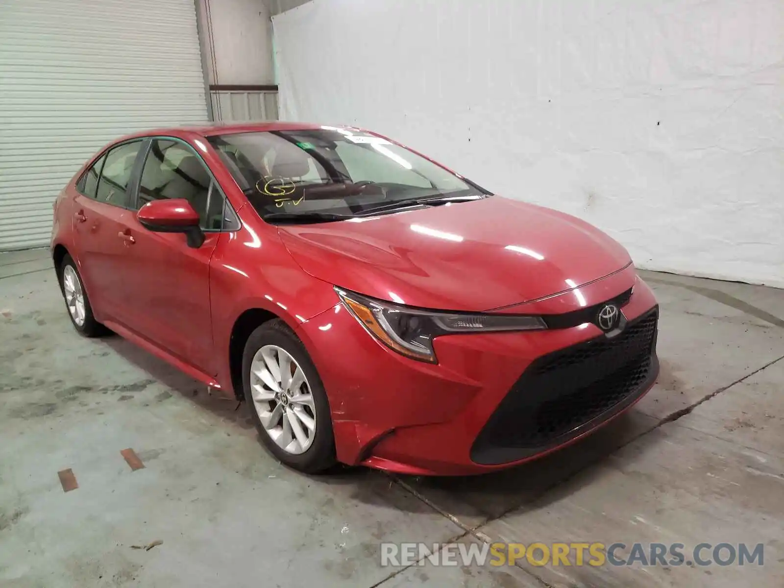 1 Photograph of a damaged car JTDHPRAE8LJ012960 TOYOTA COROLLA 2020