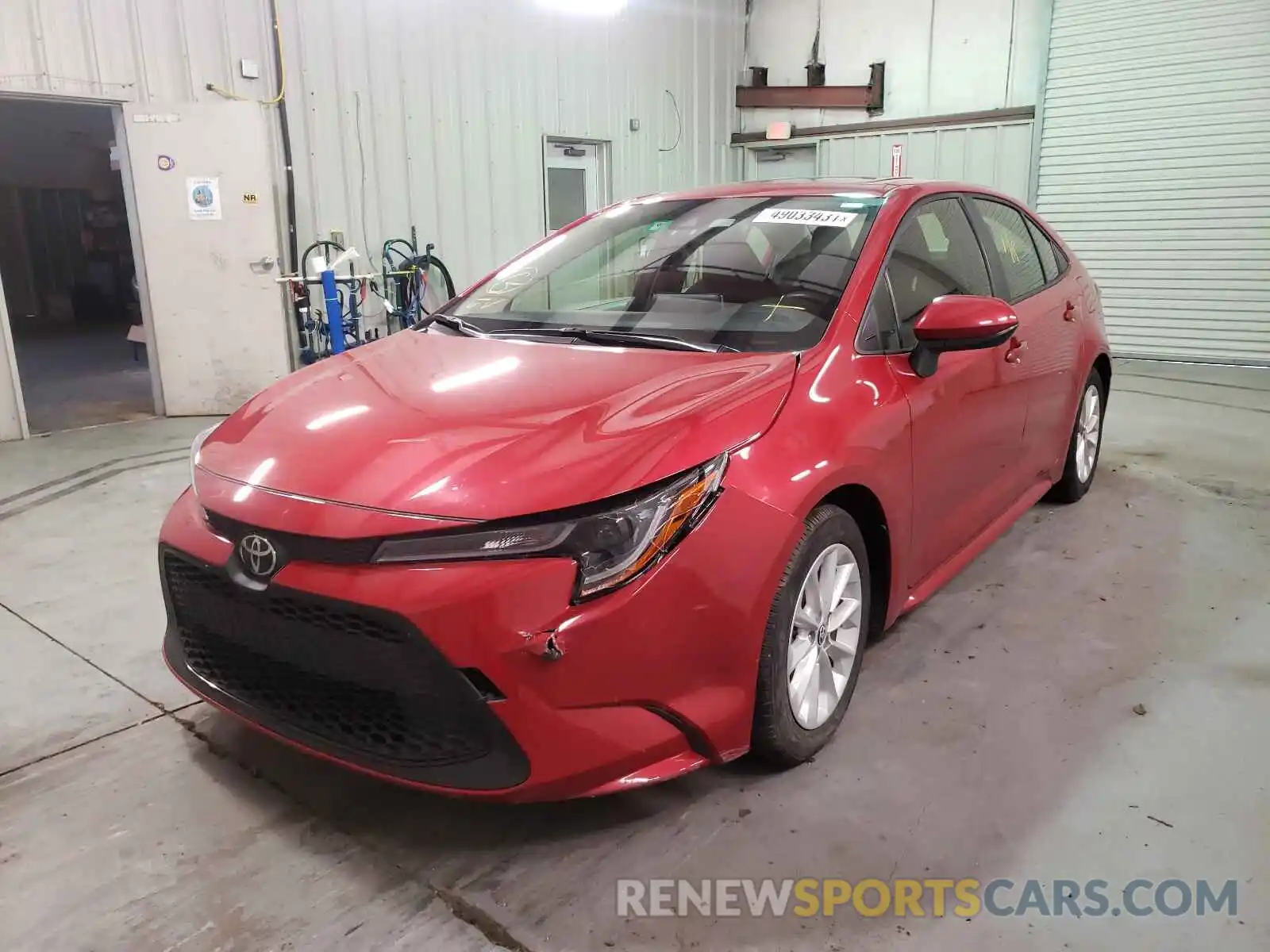 2 Photograph of a damaged car JTDHPRAE8LJ012960 TOYOTA COROLLA 2020