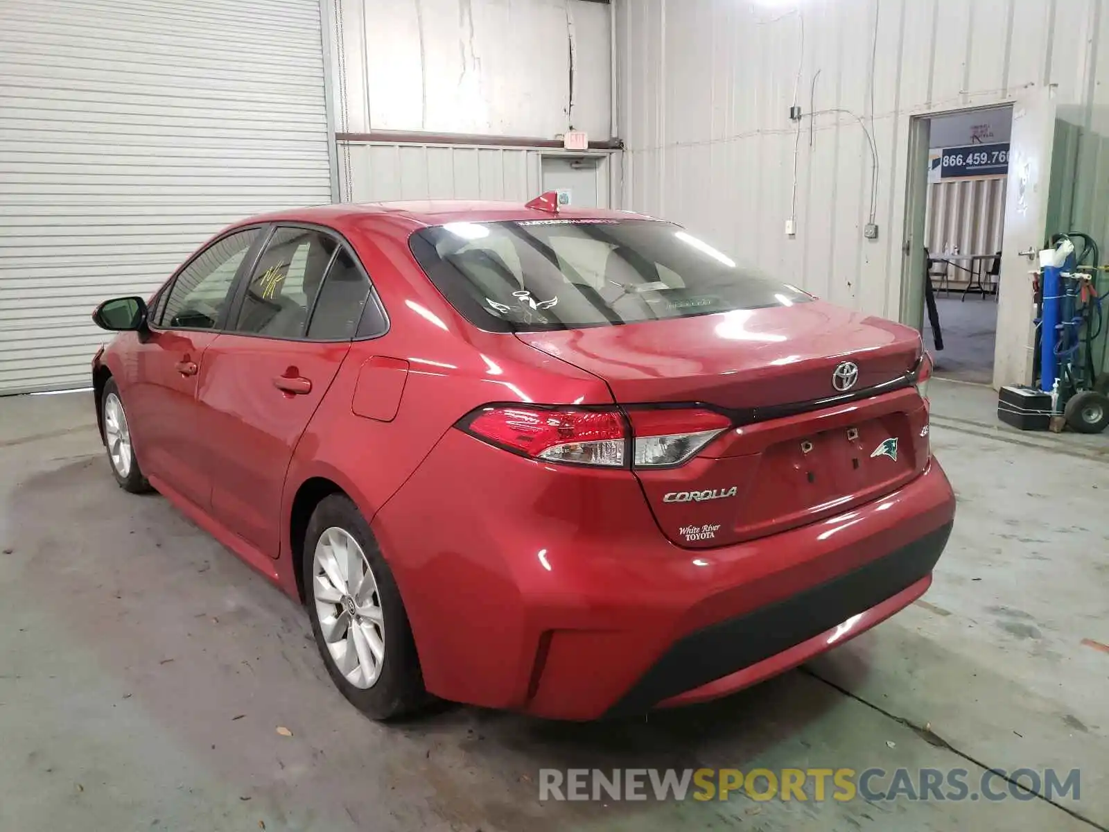 3 Photograph of a damaged car JTDHPRAE8LJ012960 TOYOTA COROLLA 2020