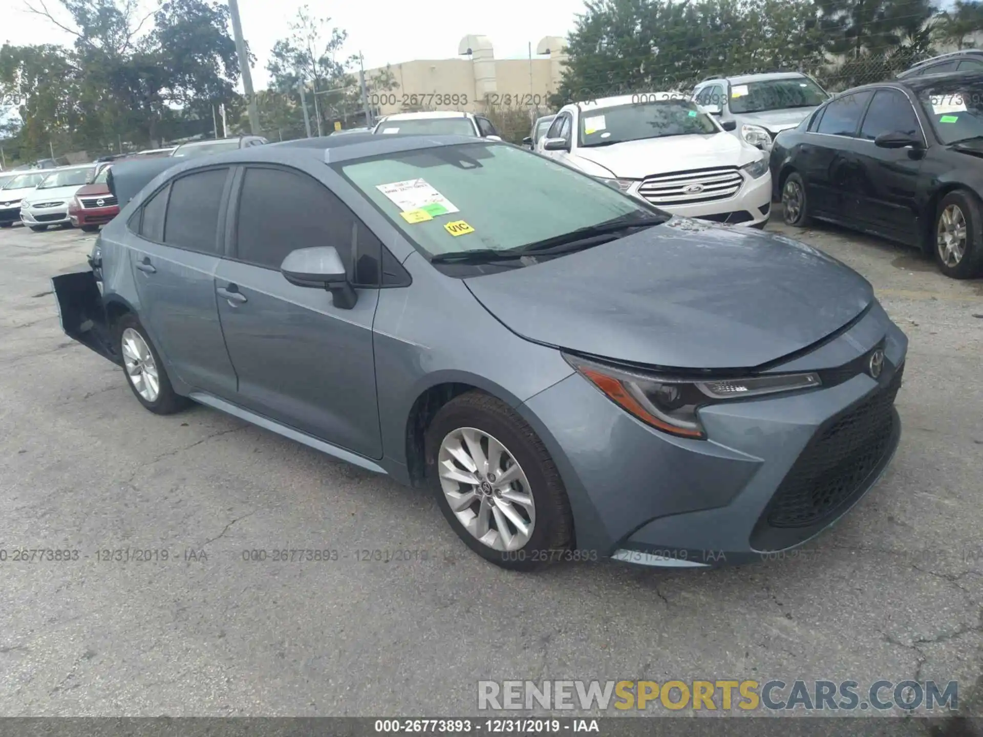 1 Photograph of a damaged car JTDHPRAE8LJ013140 TOYOTA COROLLA 2020