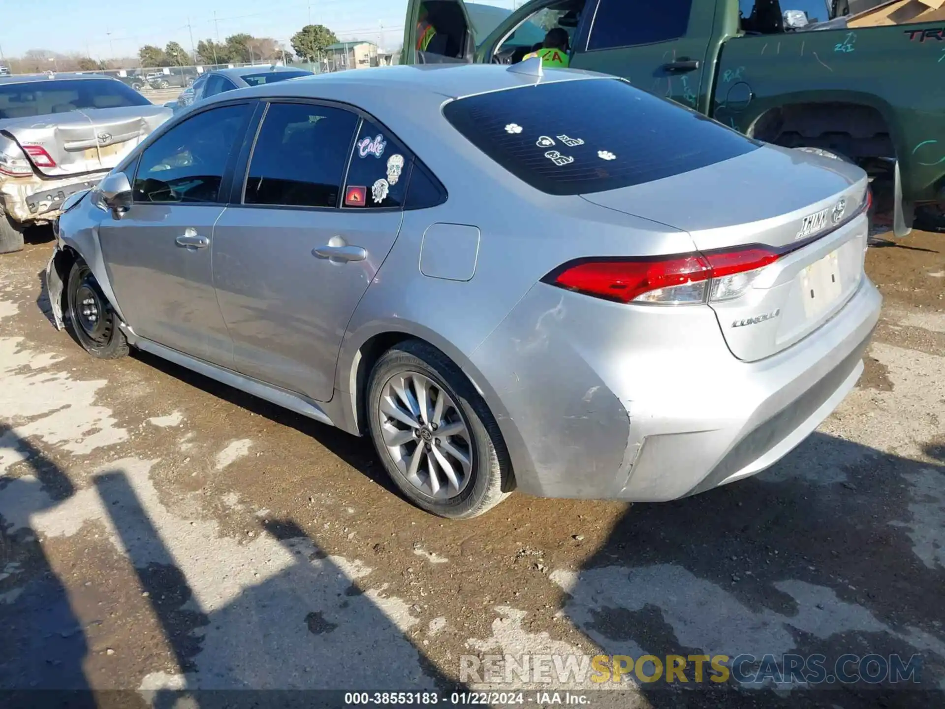 3 Photograph of a damaged car JTDHPRAE8LJ015826 TOYOTA COROLLA 2020