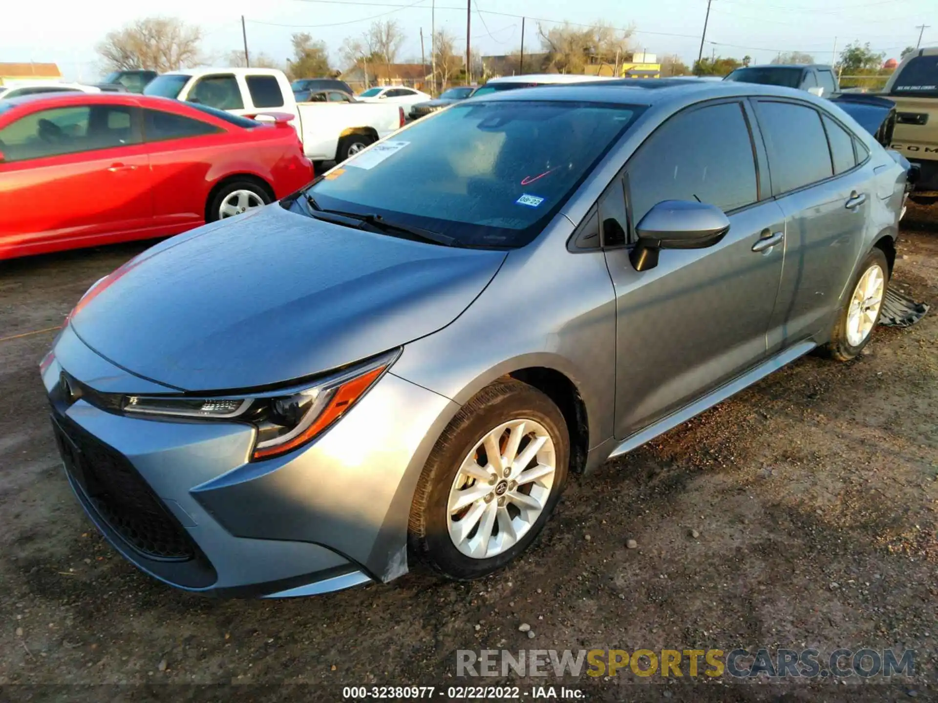 2 Photograph of a damaged car JTDHPRAE8LJ019505 TOYOTA COROLLA 2020