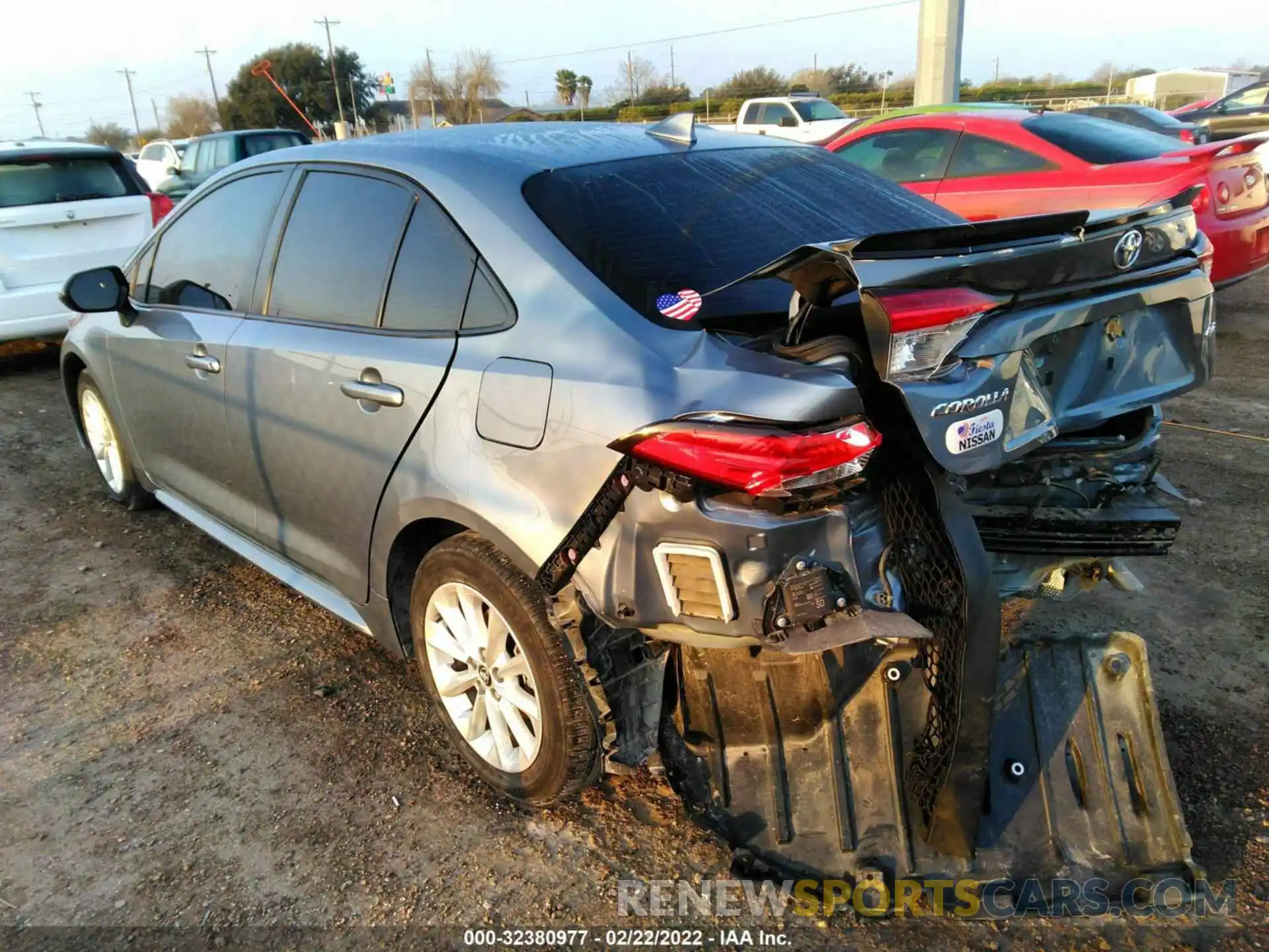 3 Photograph of a damaged car JTDHPRAE8LJ019505 TOYOTA COROLLA 2020