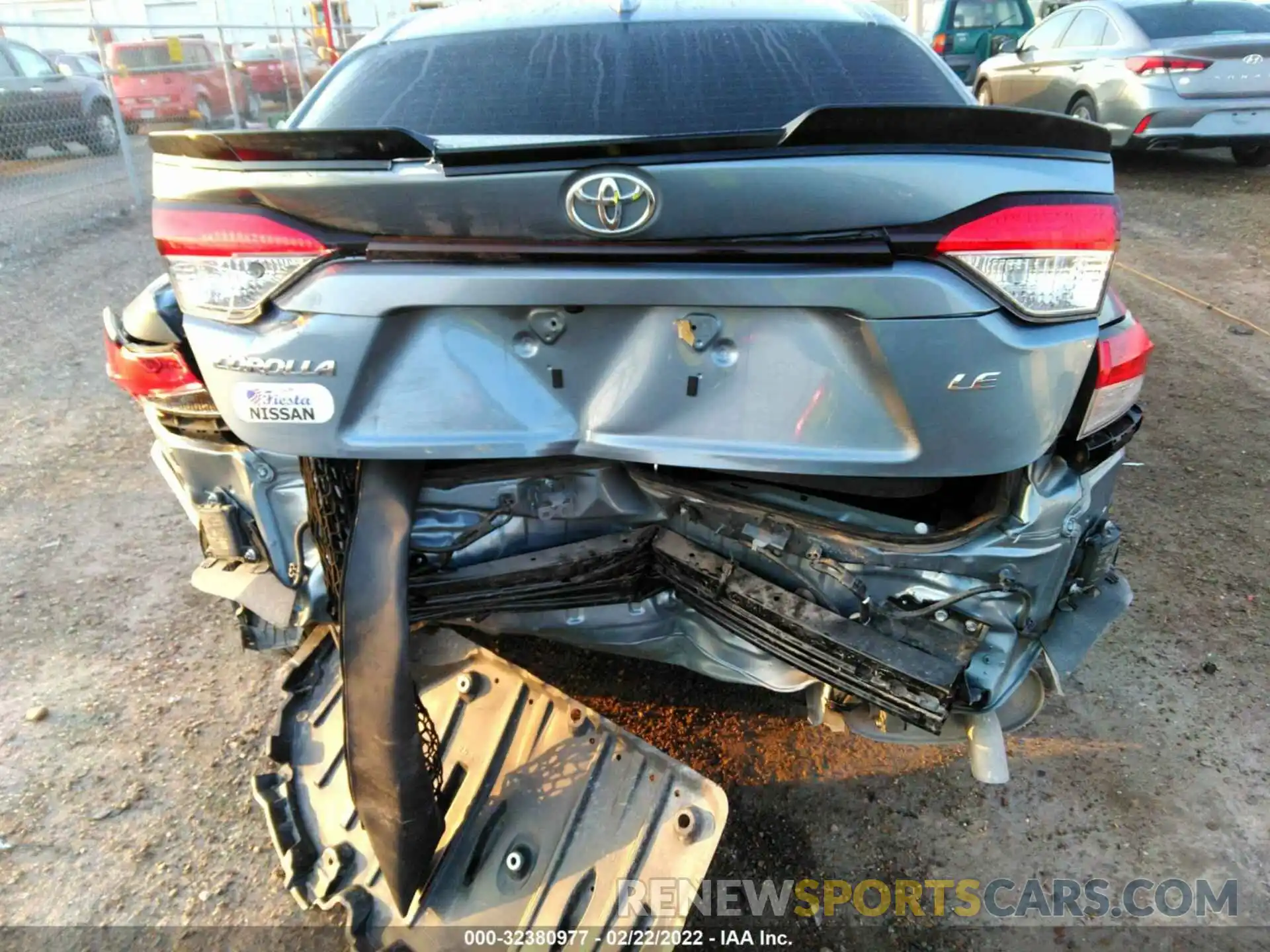 6 Photograph of a damaged car JTDHPRAE8LJ019505 TOYOTA COROLLA 2020