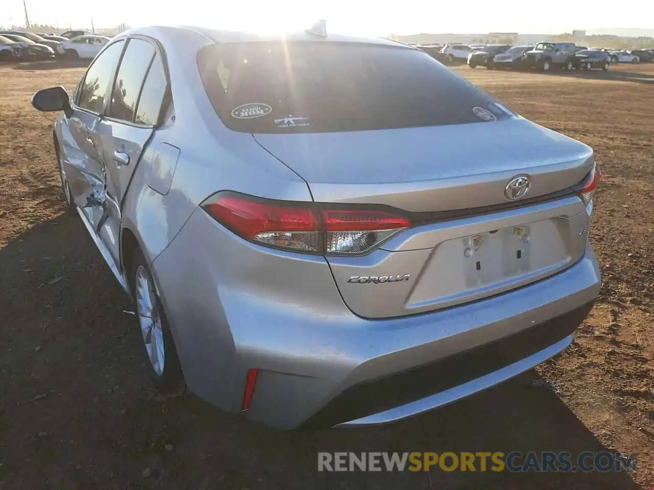 3 Photograph of a damaged car JTDHPRAE8LJ029385 TOYOTA COROLLA 2020