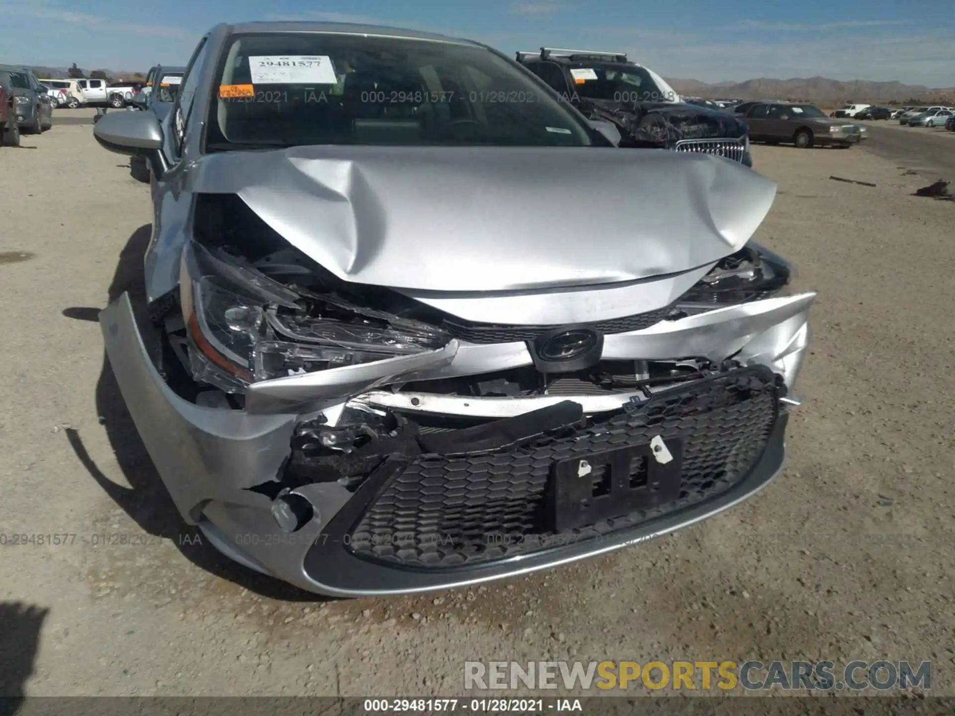 6 Photograph of a damaged car JTDHPRAE8LJ031461 TOYOTA COROLLA 2020