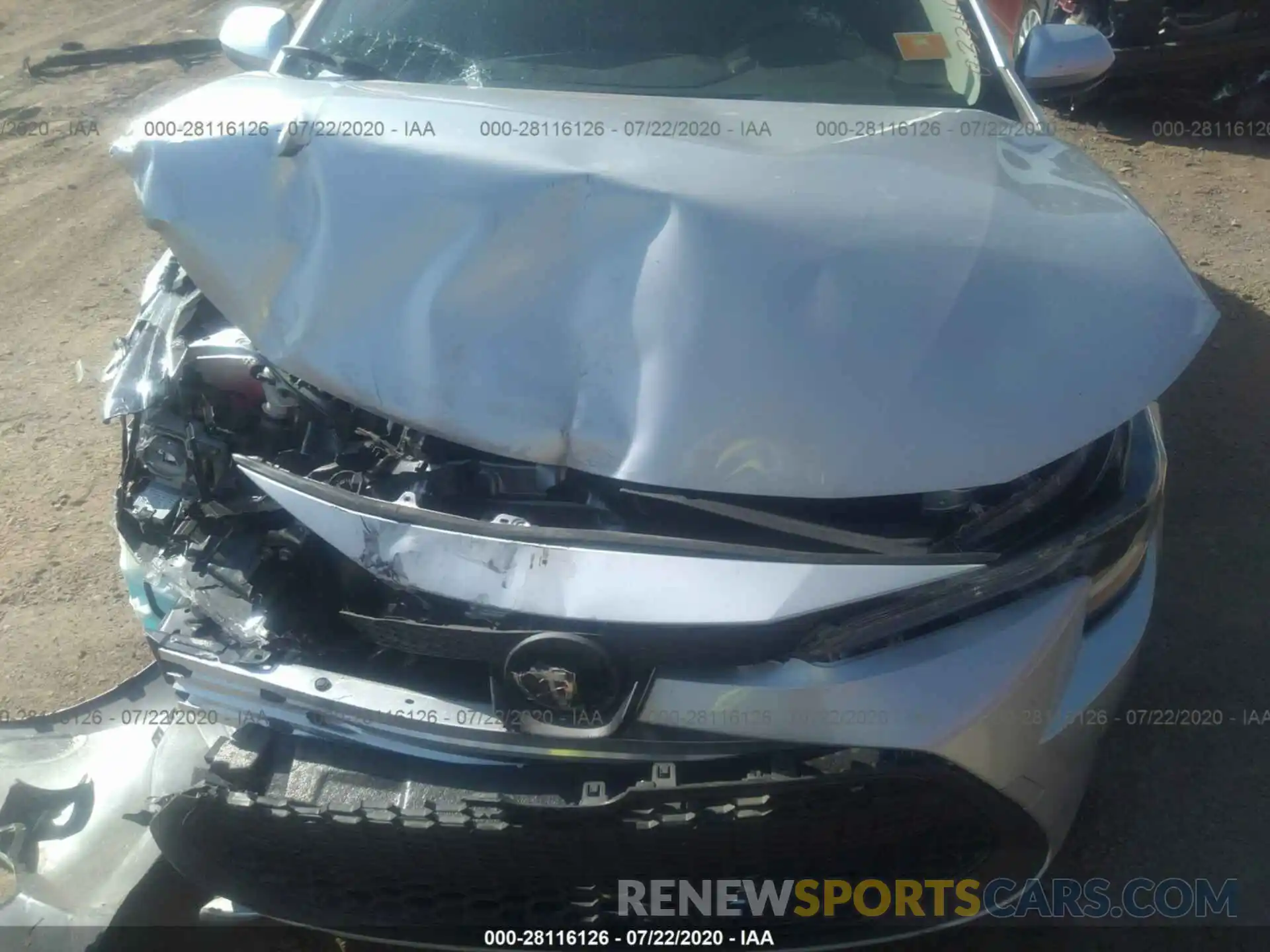 6 Photograph of a damaged car JTDHPRAE8LJ033114 TOYOTA COROLLA 2020