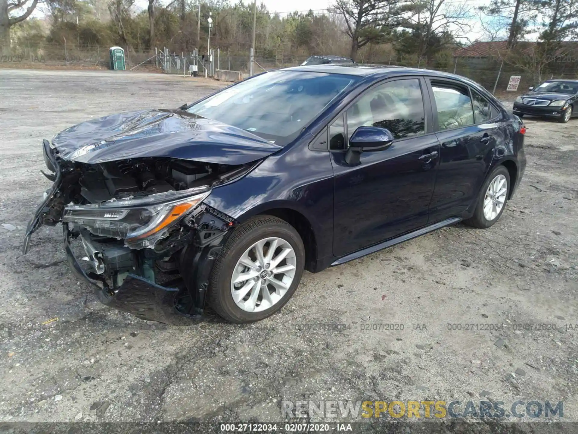 2 Photograph of a damaged car JTDHPRAE8LJ034067 TOYOTA COROLLA 2020