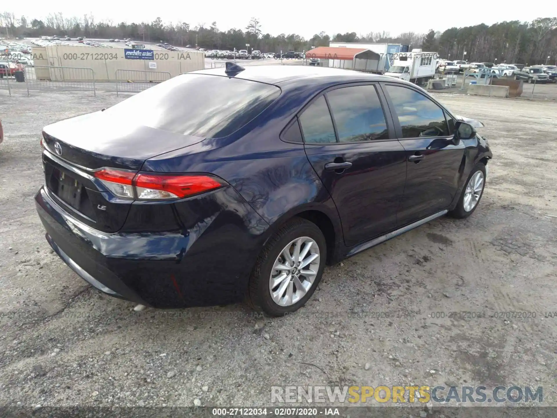 4 Photograph of a damaged car JTDHPRAE8LJ034067 TOYOTA COROLLA 2020