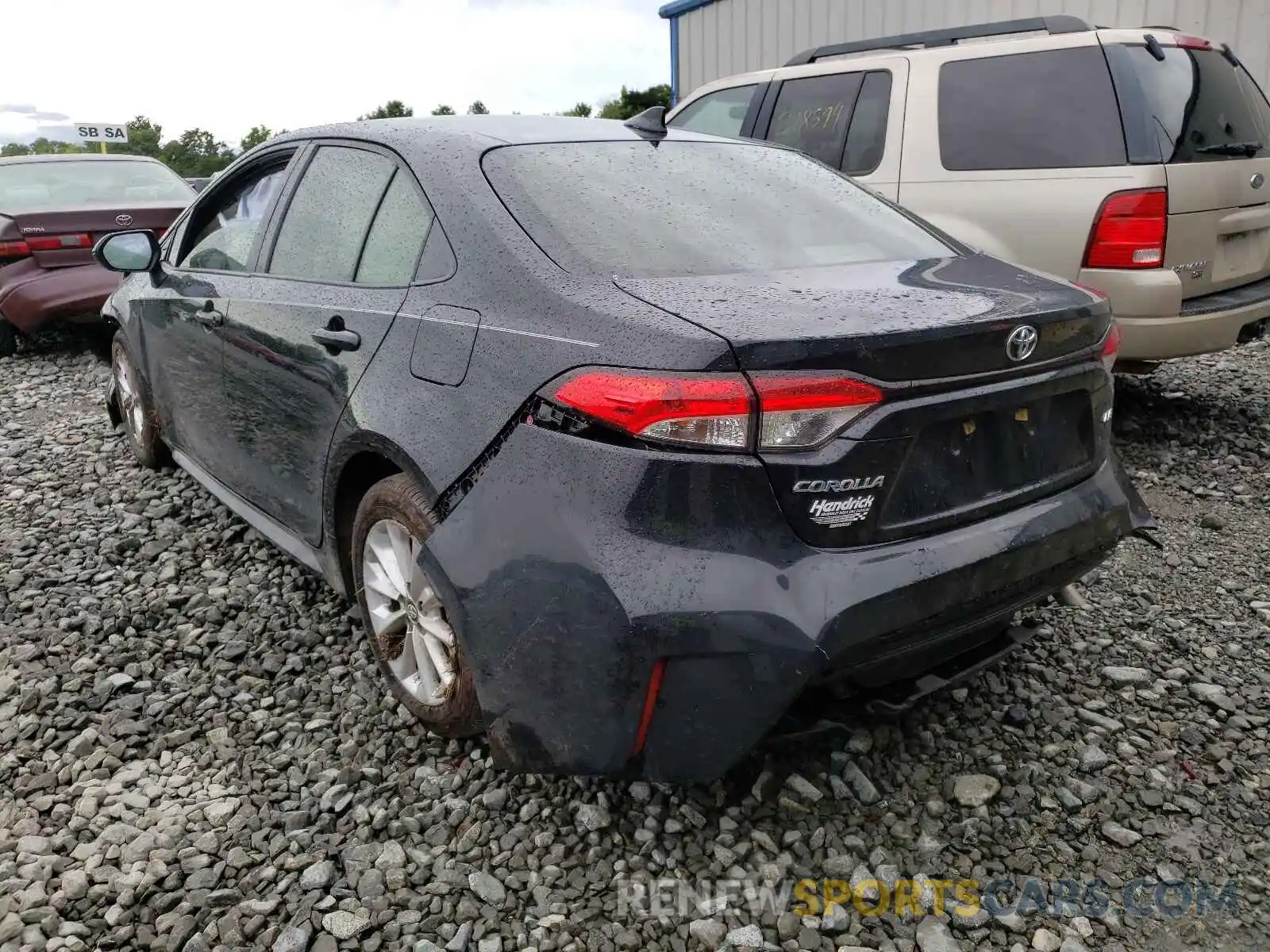 3 Photograph of a damaged car JTDHPRAE8LJ045019 TOYOTA COROLLA 2020