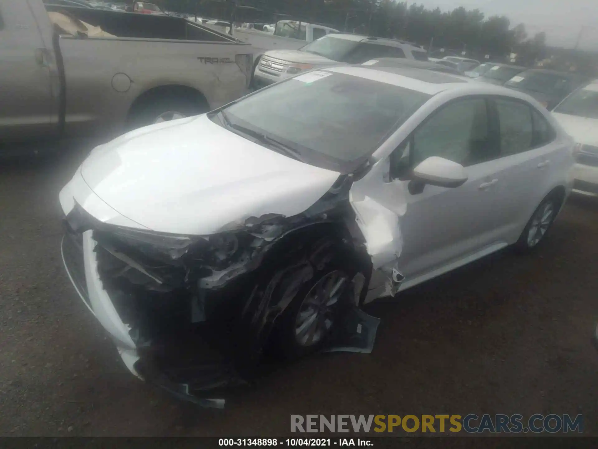 2 Photograph of a damaged car JTDHPRAE8LJ048843 TOYOTA COROLLA 2020