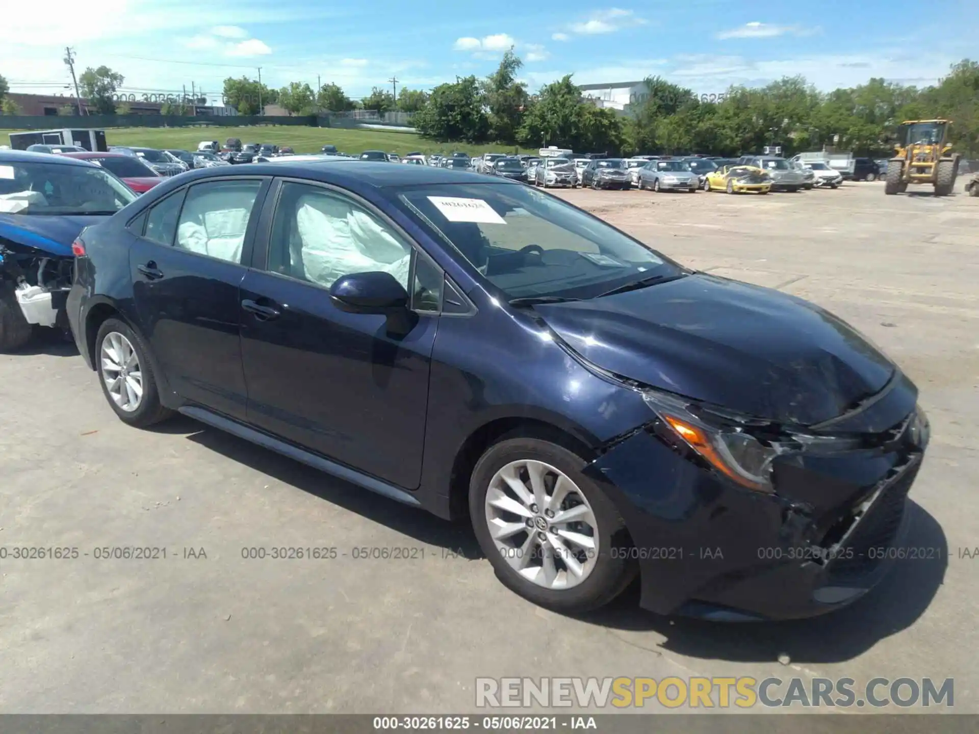 1 Photograph of a damaged car JTDHPRAE8LJ060586 TOYOTA COROLLA 2020