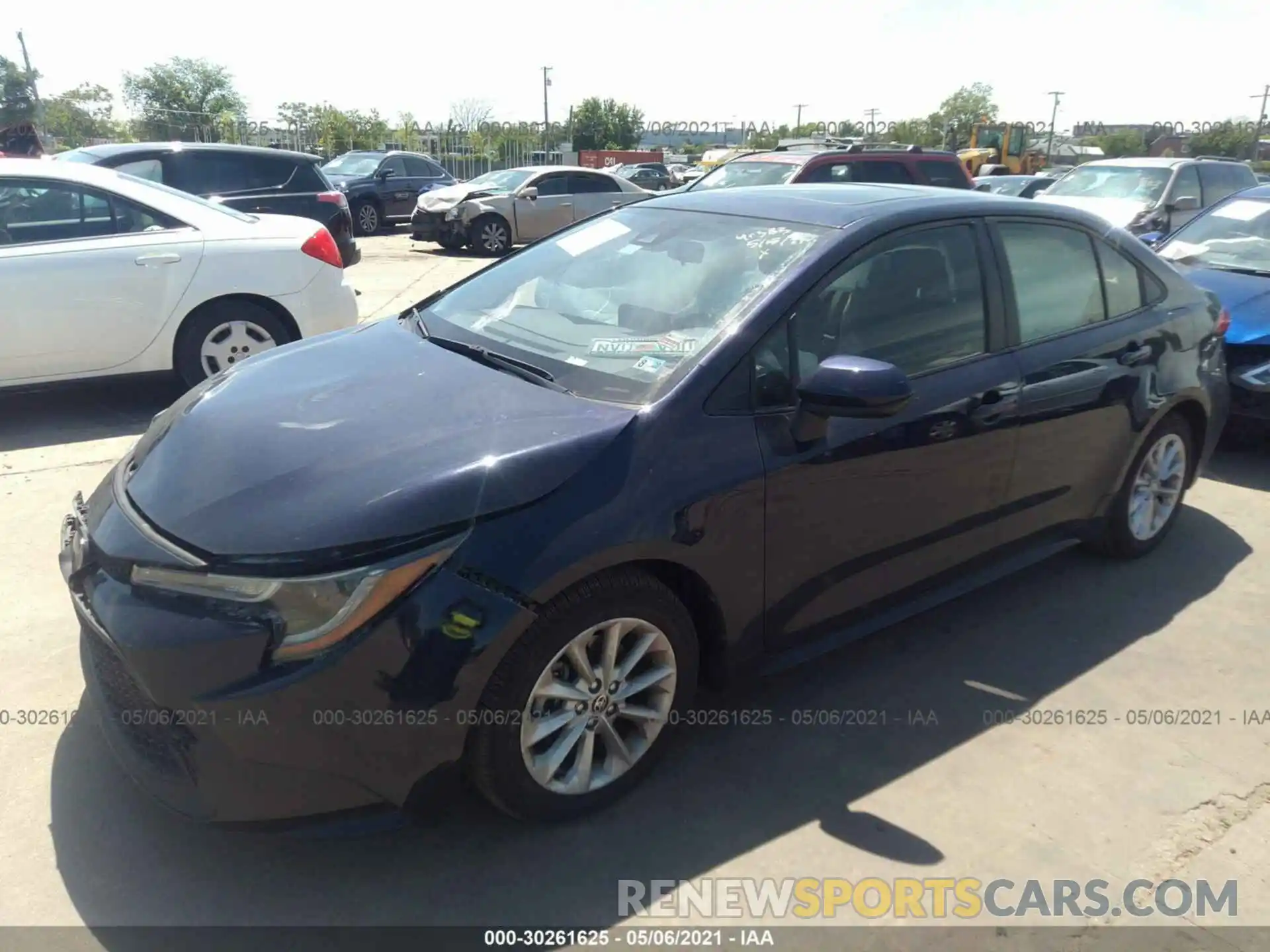 2 Photograph of a damaged car JTDHPRAE8LJ060586 TOYOTA COROLLA 2020