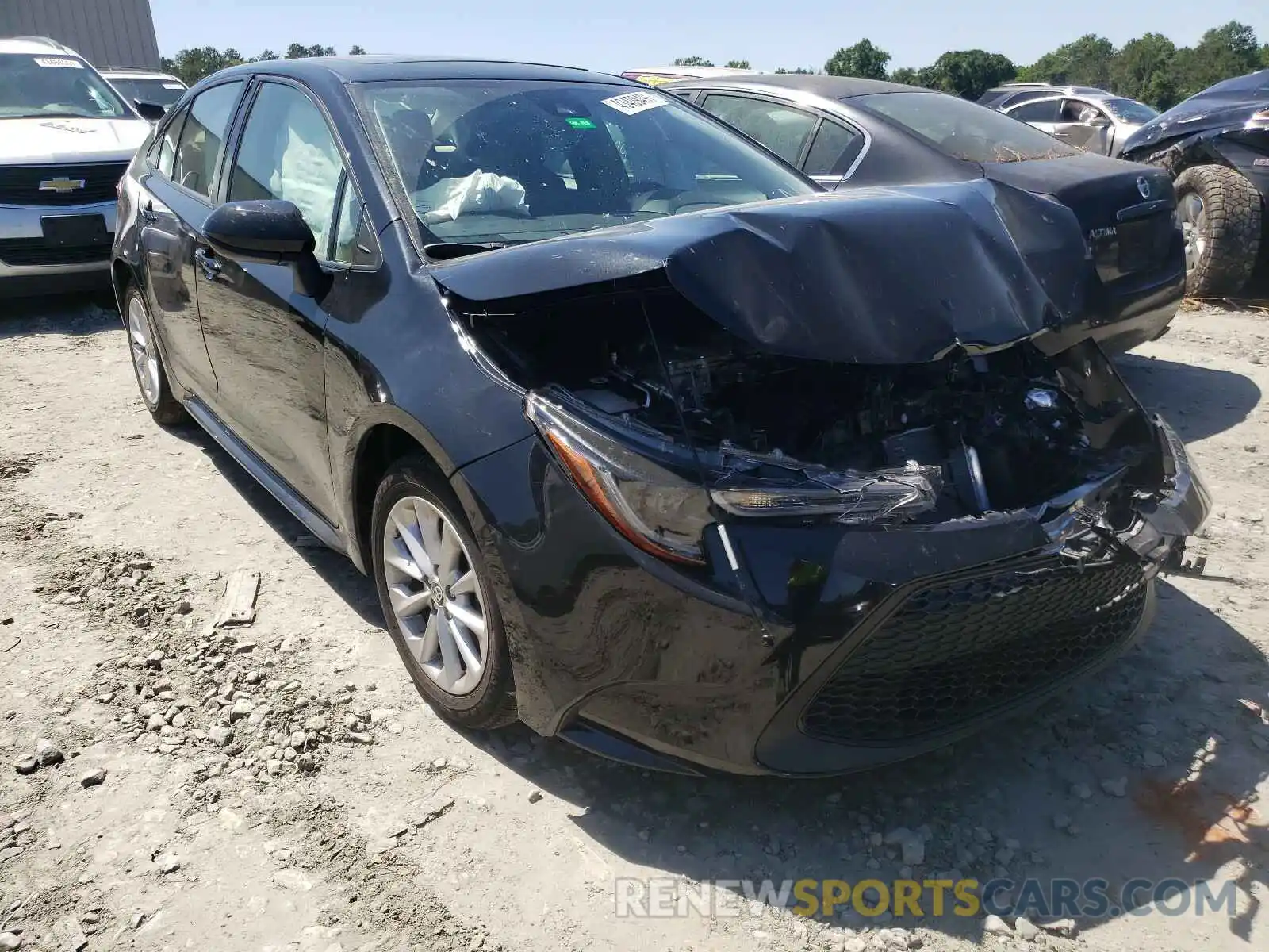 1 Photograph of a damaged car JTDHPRAE8LJ063746 TOYOTA COROLLA 2020