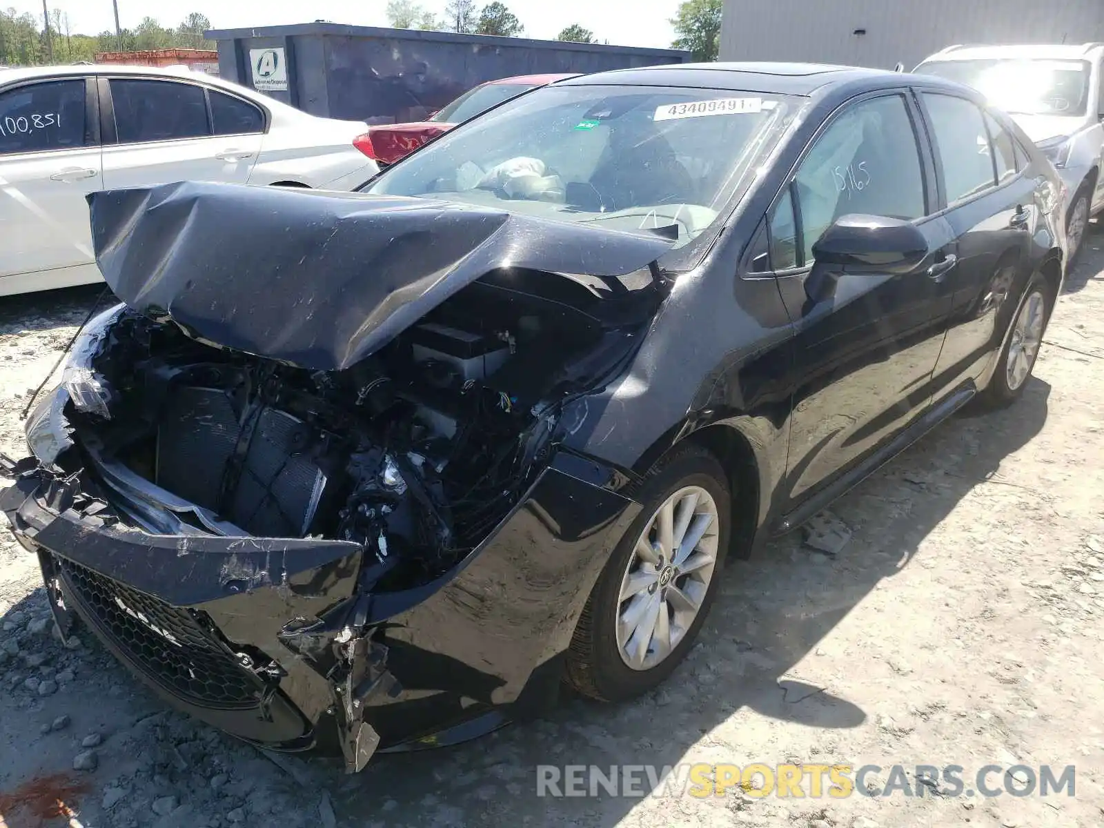 2 Photograph of a damaged car JTDHPRAE8LJ063746 TOYOTA COROLLA 2020