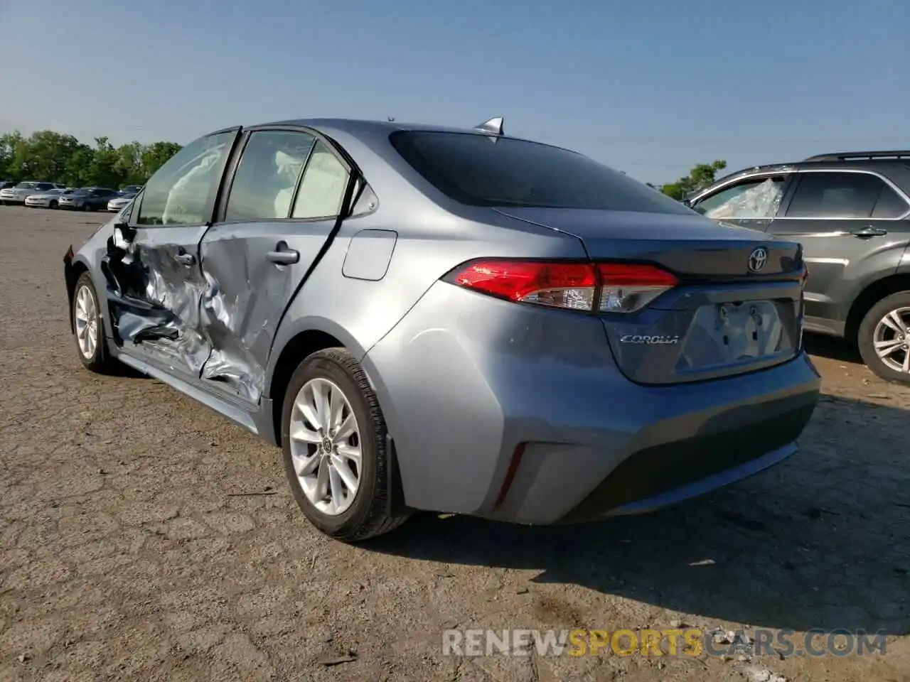 3 Photograph of a damaged car JTDHPRAE8LJ068462 TOYOTA COROLLA 2020