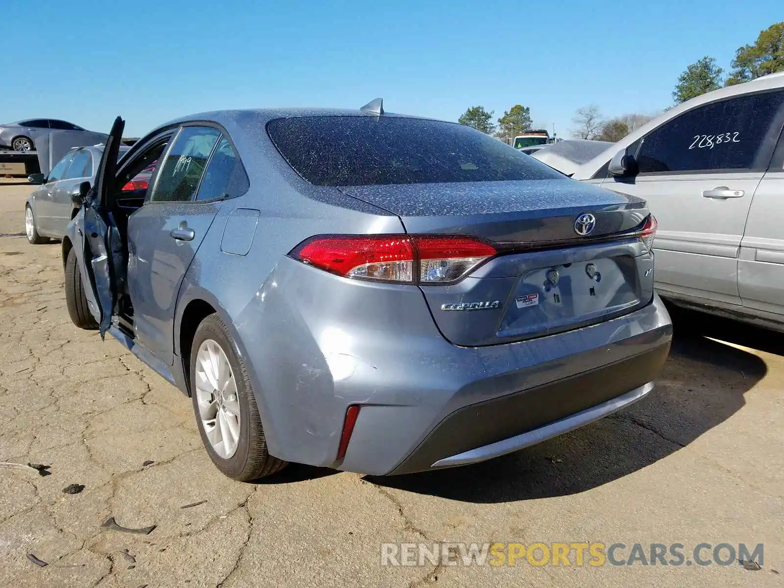 3 Photograph of a damaged car JTDHPRAE8LJ071118 TOYOTA COROLLA 2020