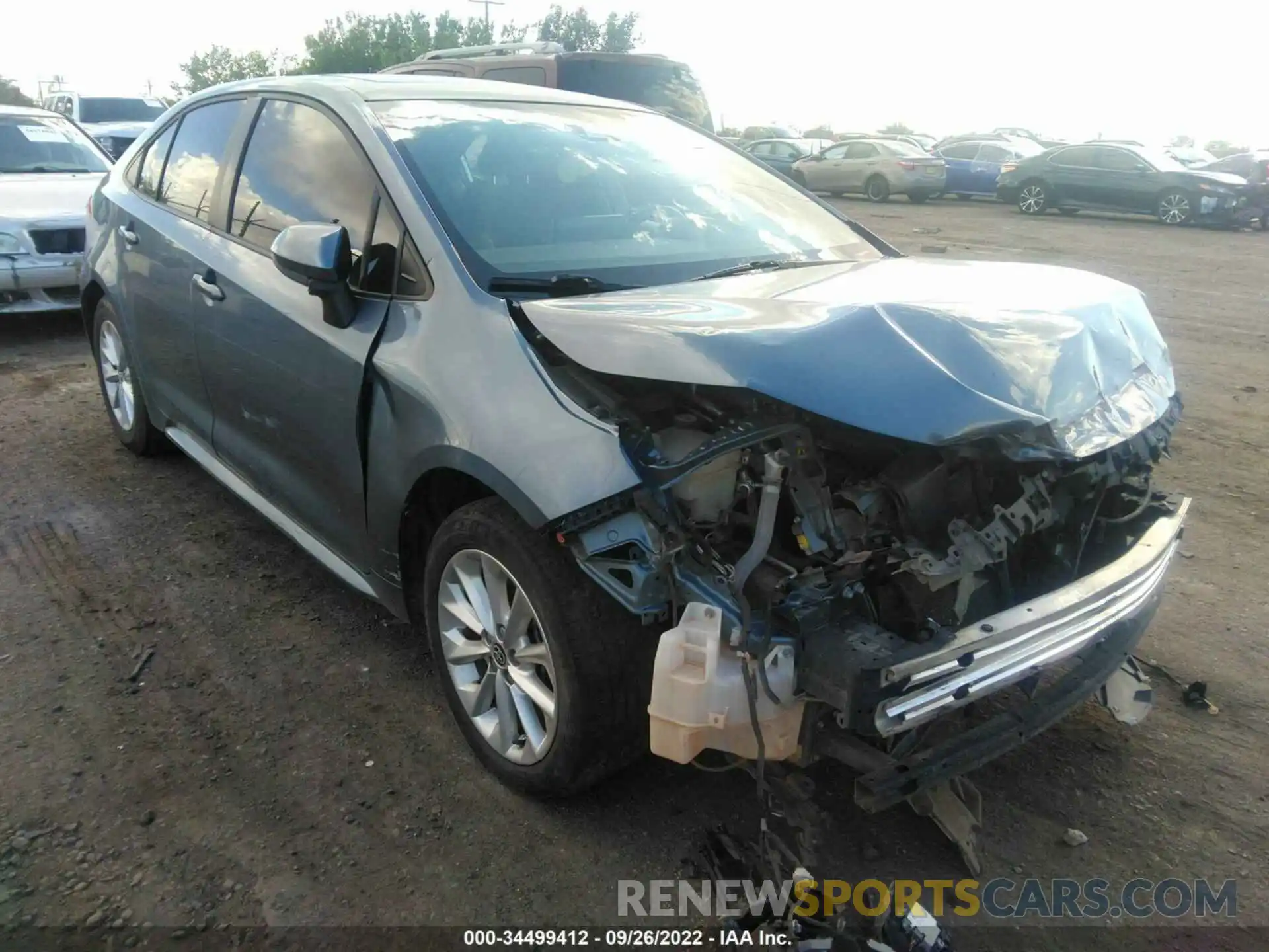 1 Photograph of a damaged car JTDHPRAE9LJ000722 TOYOTA COROLLA 2020