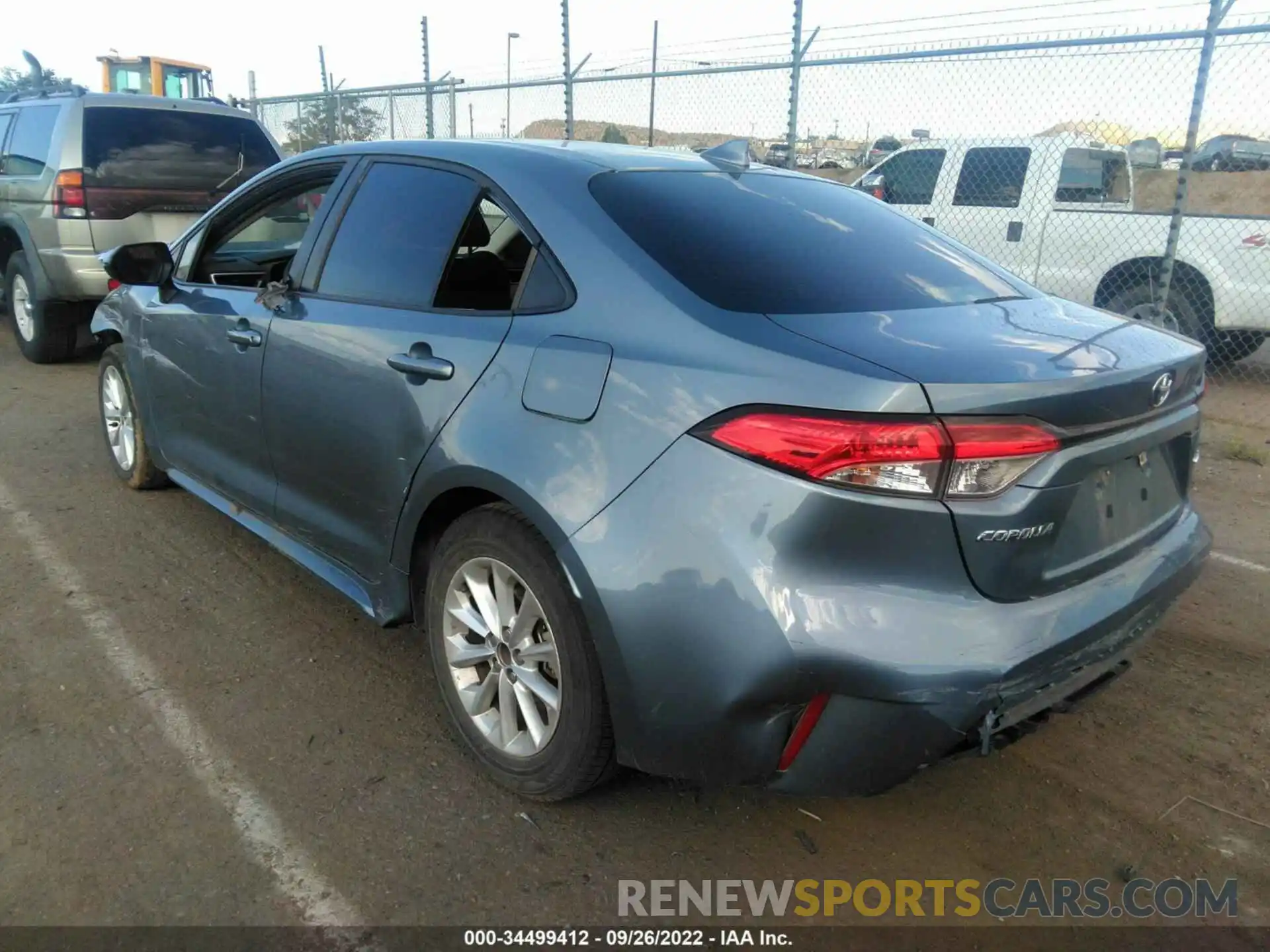 3 Photograph of a damaged car JTDHPRAE9LJ000722 TOYOTA COROLLA 2020