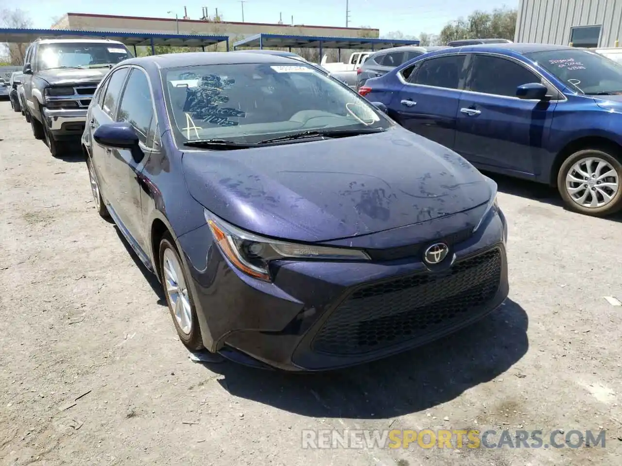 1 Photograph of a damaged car JTDHPRAE9LJ002616 TOYOTA COROLLA 2020