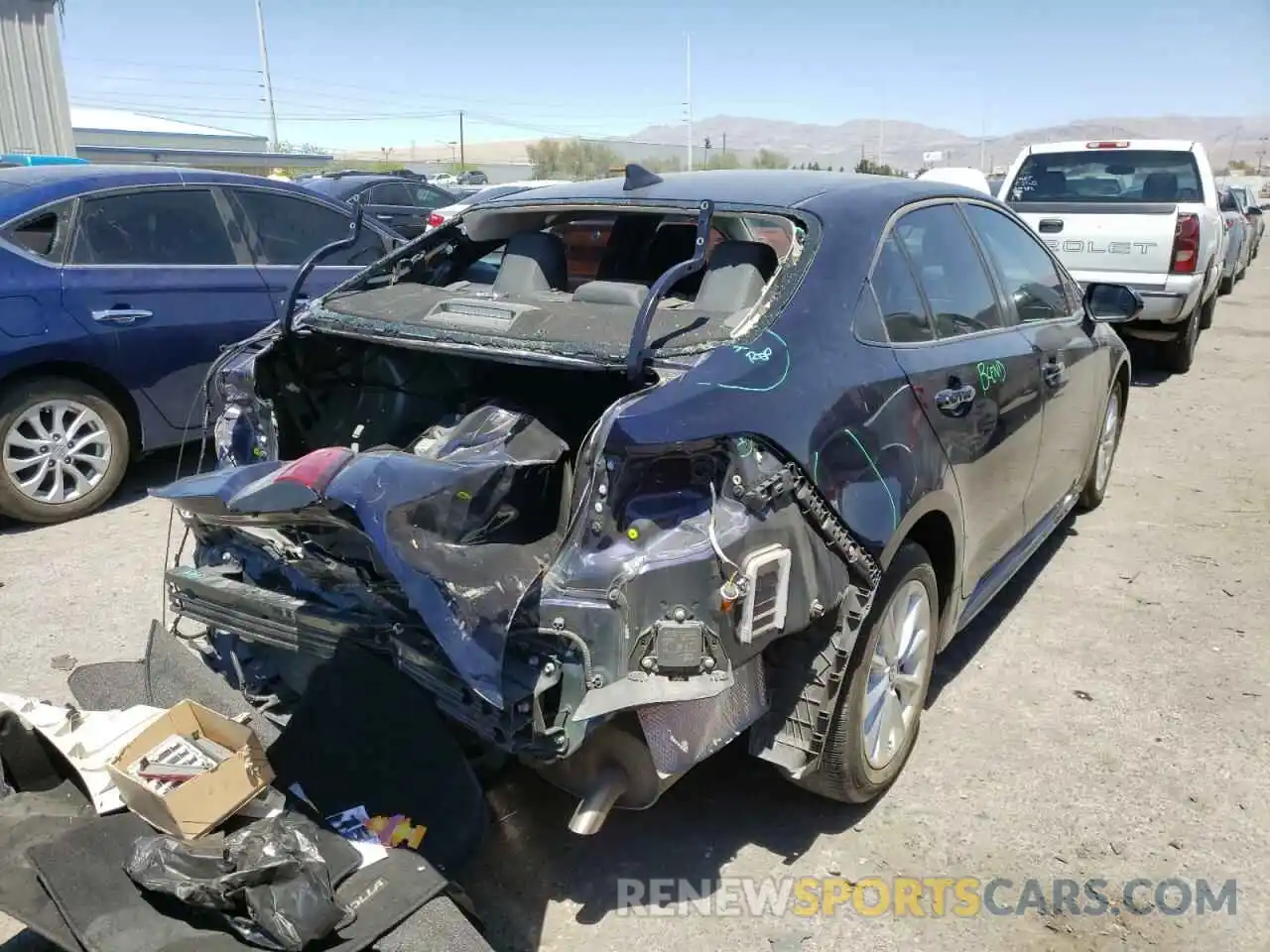 4 Photograph of a damaged car JTDHPRAE9LJ002616 TOYOTA COROLLA 2020