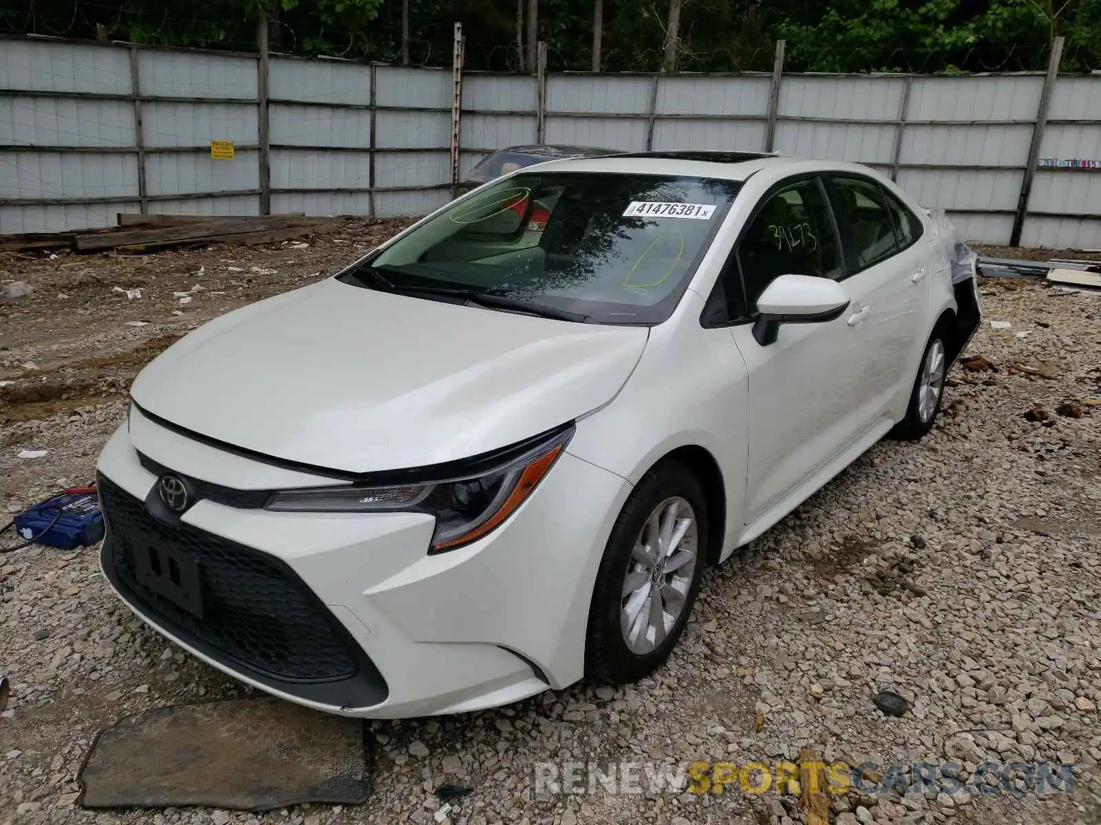 2 Photograph of a damaged car JTDHPRAE9LJ007394 TOYOTA COROLLA 2020