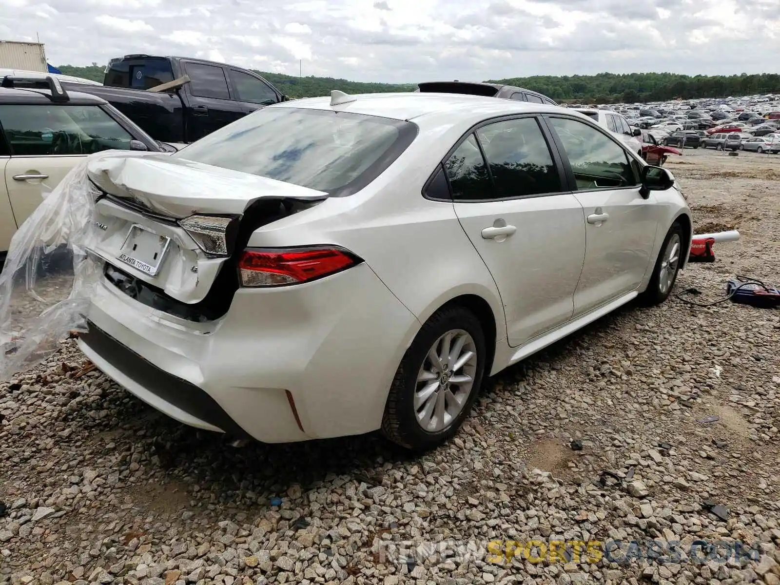 4 Фотография поврежденного автомобиля JTDHPRAE9LJ007394 TOYOTA COROLLA 2020