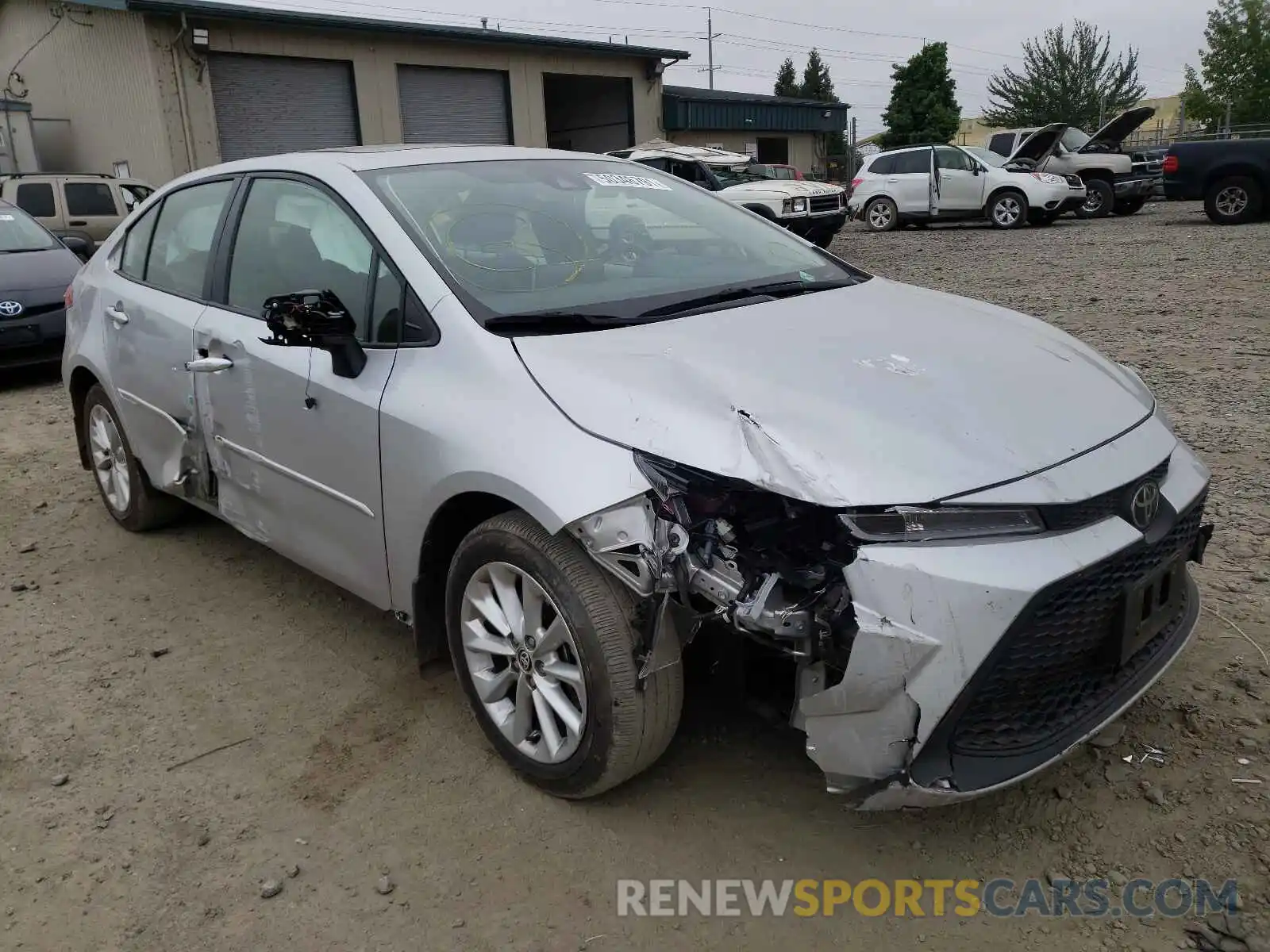 1 Photograph of a damaged car JTDHPRAE9LJ015155 TOYOTA COROLLA 2020