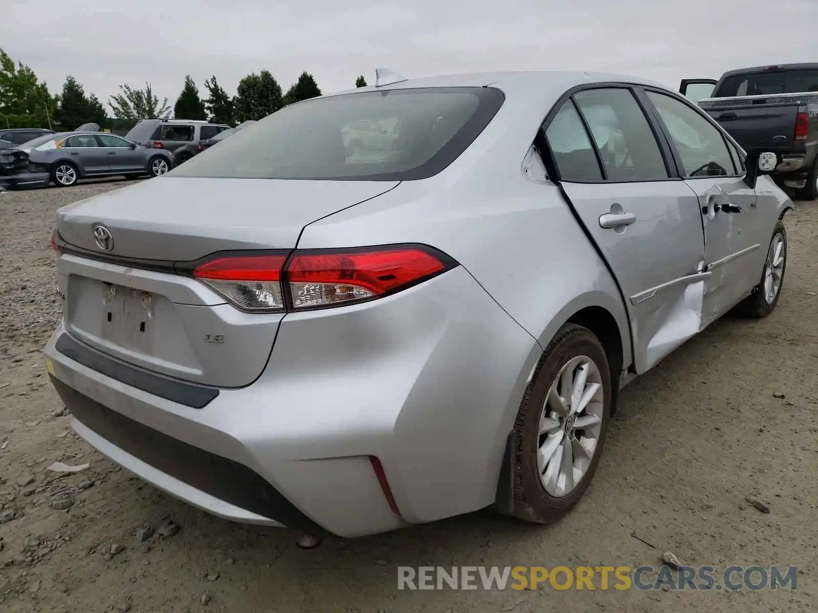 4 Photograph of a damaged car JTDHPRAE9LJ015155 TOYOTA COROLLA 2020