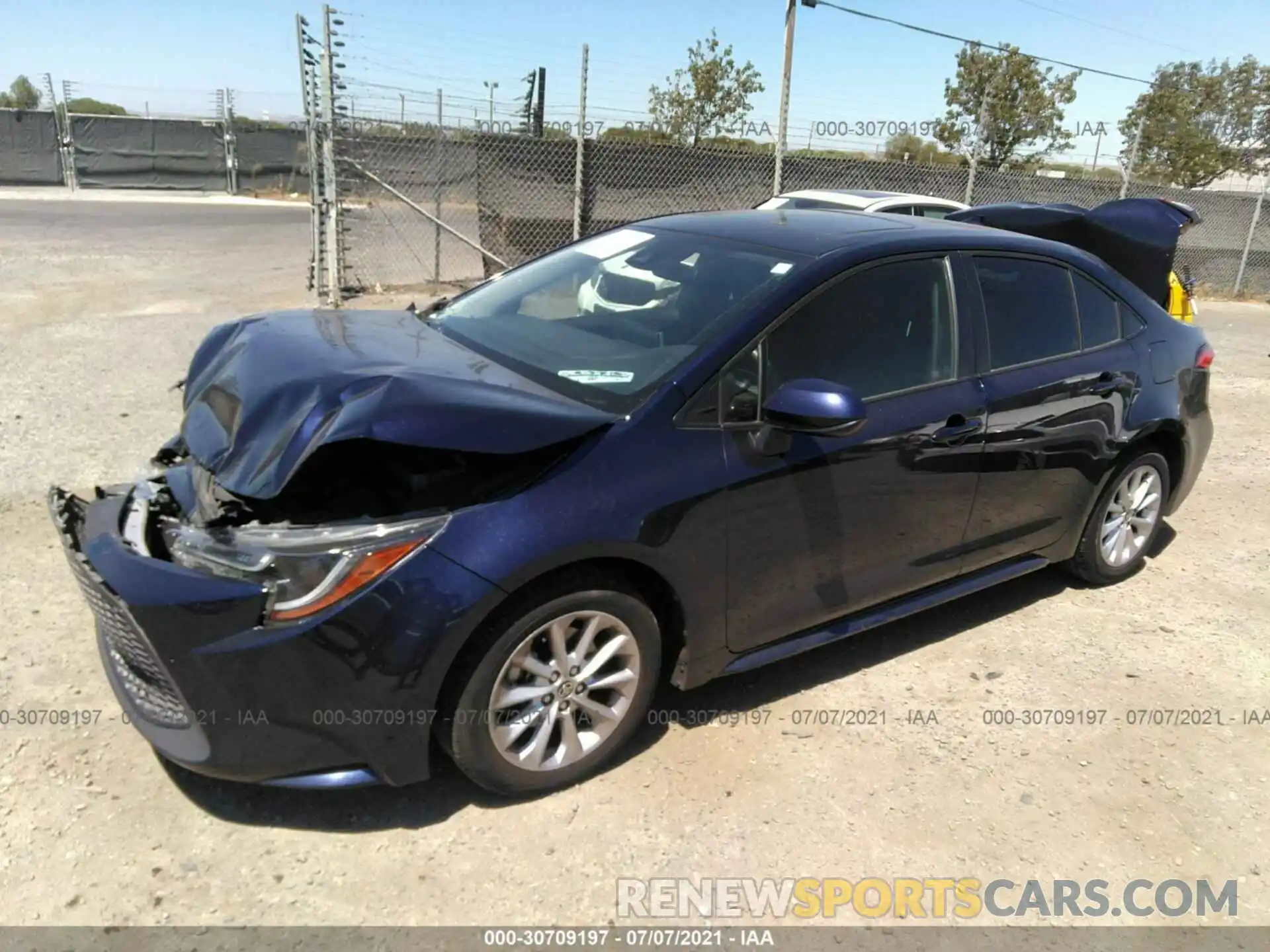 2 Photograph of a damaged car JTDHPRAE9LJ015916 TOYOTA COROLLA 2020