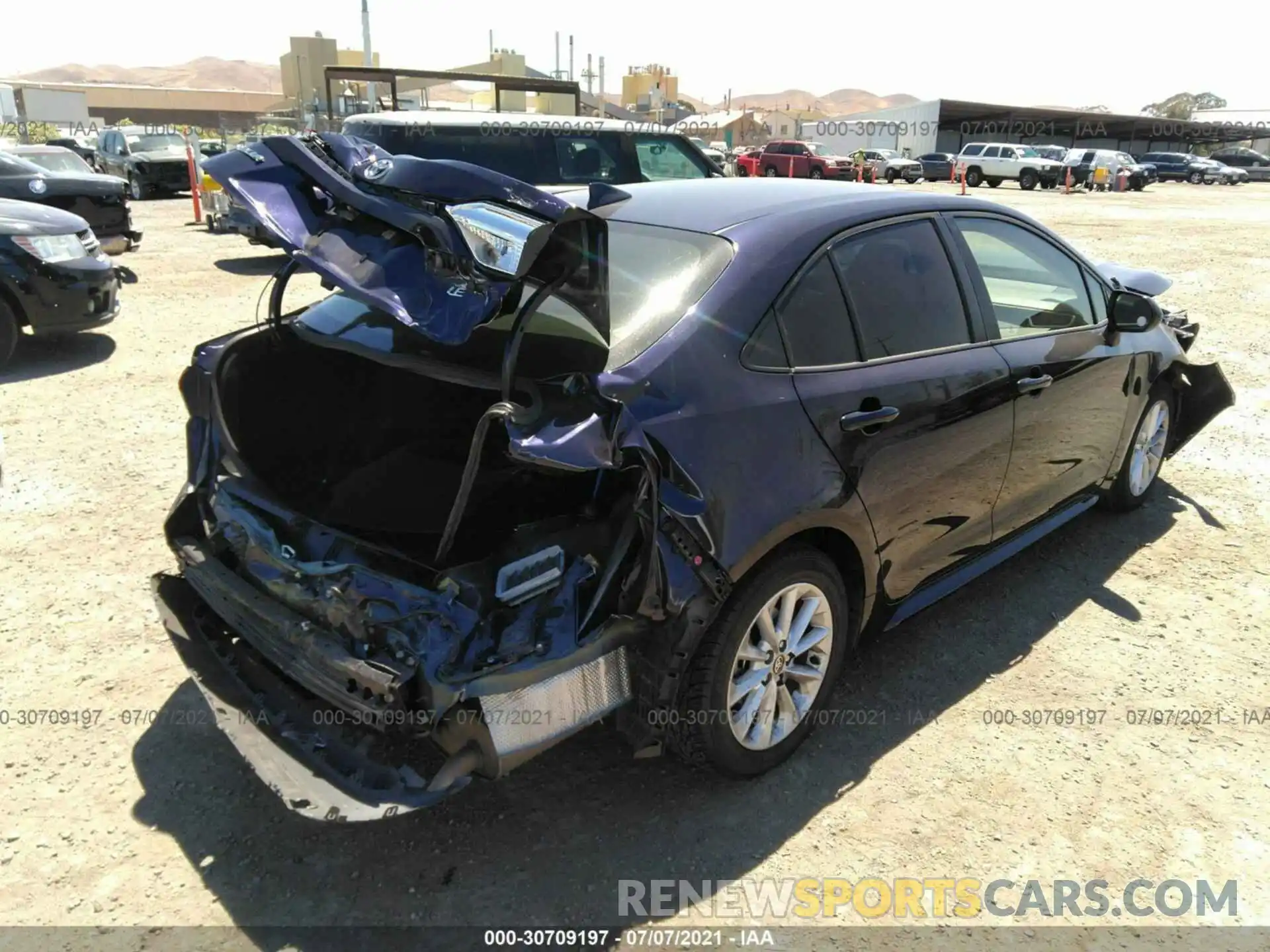 4 Photograph of a damaged car JTDHPRAE9LJ015916 TOYOTA COROLLA 2020