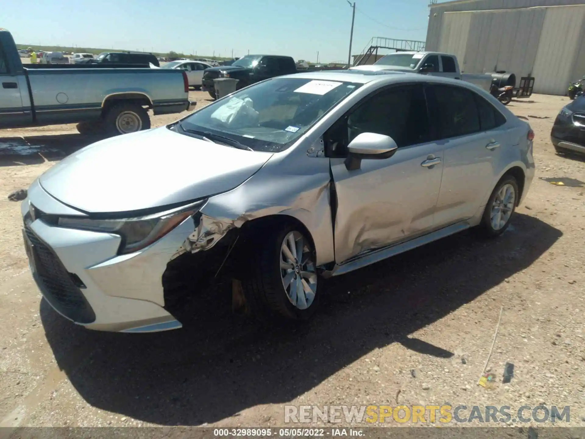 2 Photograph of a damaged car JTDHPRAE9LJ017374 TOYOTA COROLLA 2020