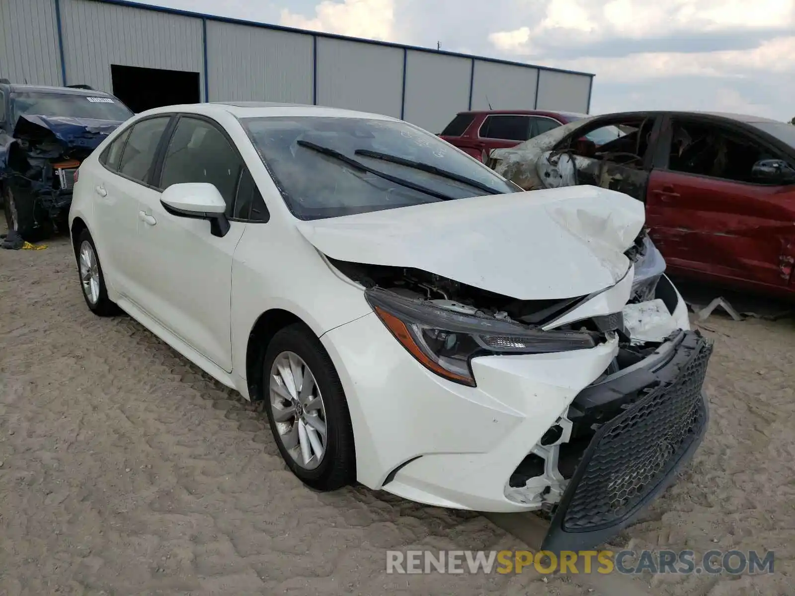 1 Photograph of a damaged car JTDHPRAE9LJ023255 TOYOTA COROLLA 2020