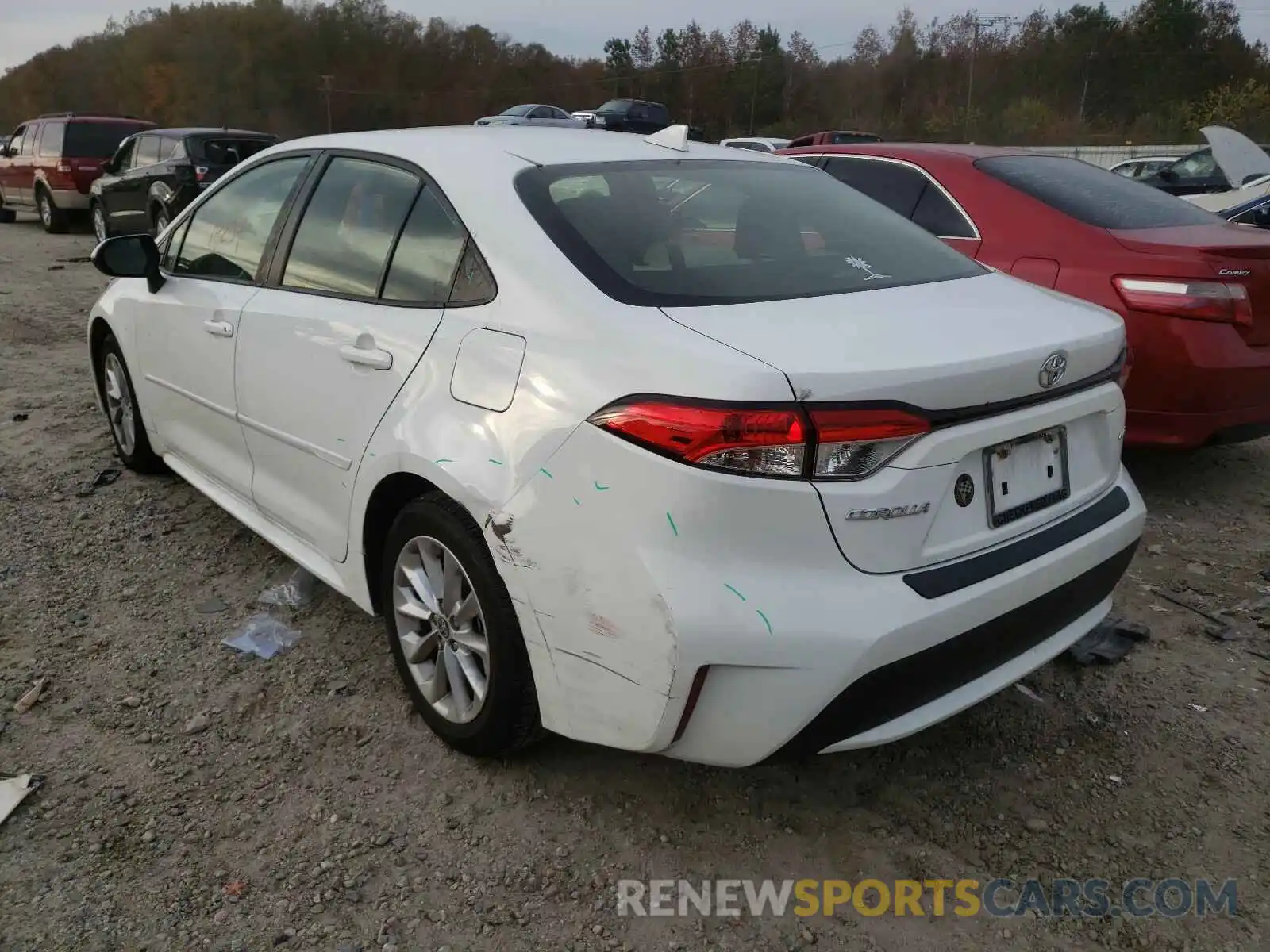 3 Photograph of a damaged car JTDHPRAE9LJ030934 TOYOTA COROLLA 2020