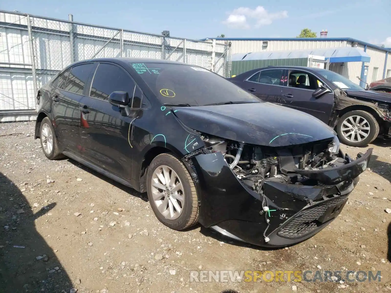 1 Photograph of a damaged car JTDHPRAE9LJ039276 TOYOTA COROLLA 2020