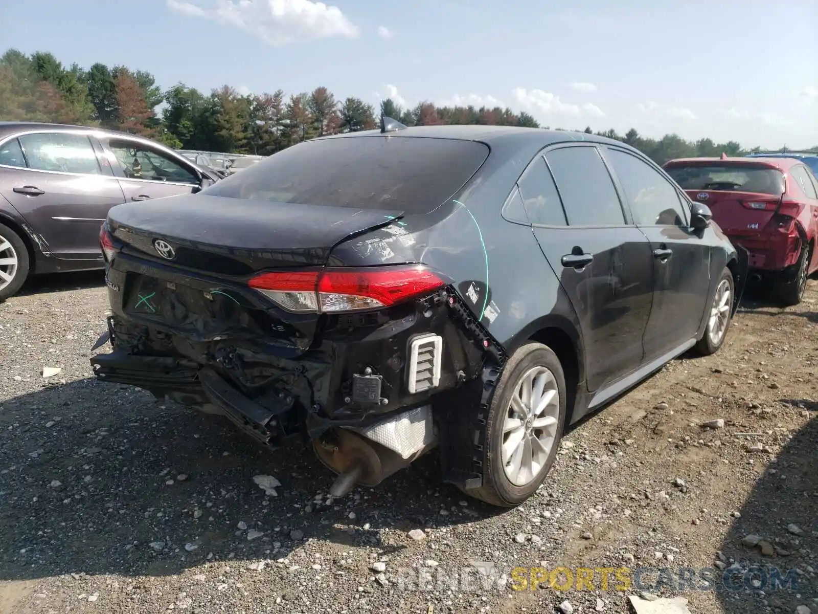 4 Photograph of a damaged car JTDHPRAE9LJ039276 TOYOTA COROLLA 2020